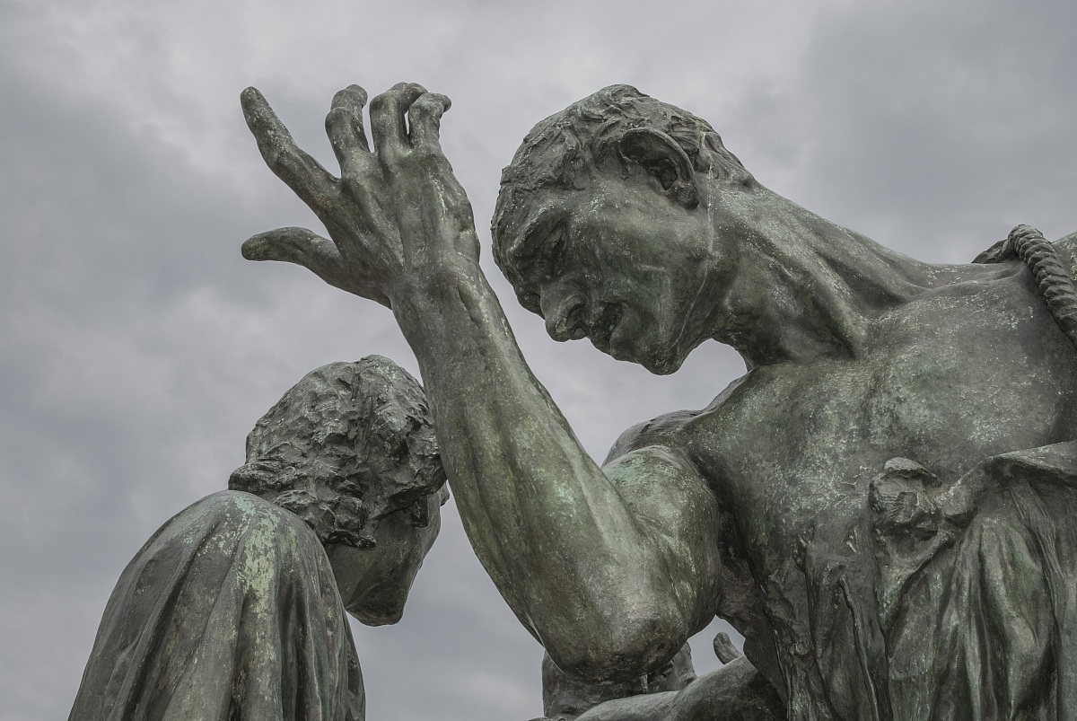 "Les Bourgeois de Calais" by Auguste Rodin in Cala...