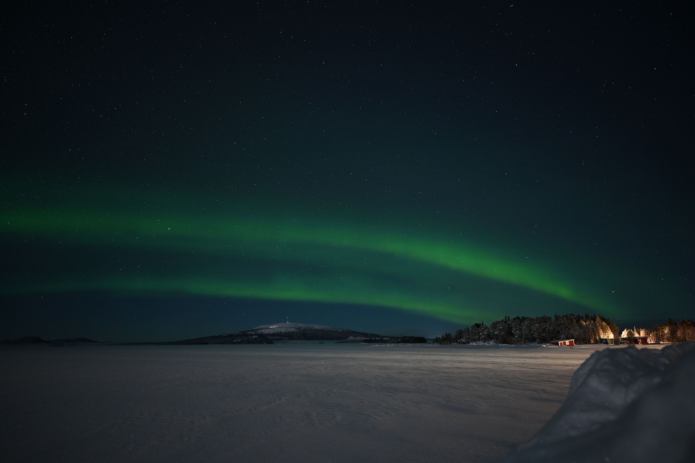 Lago ghiacciato, Arjeplog - Svezia