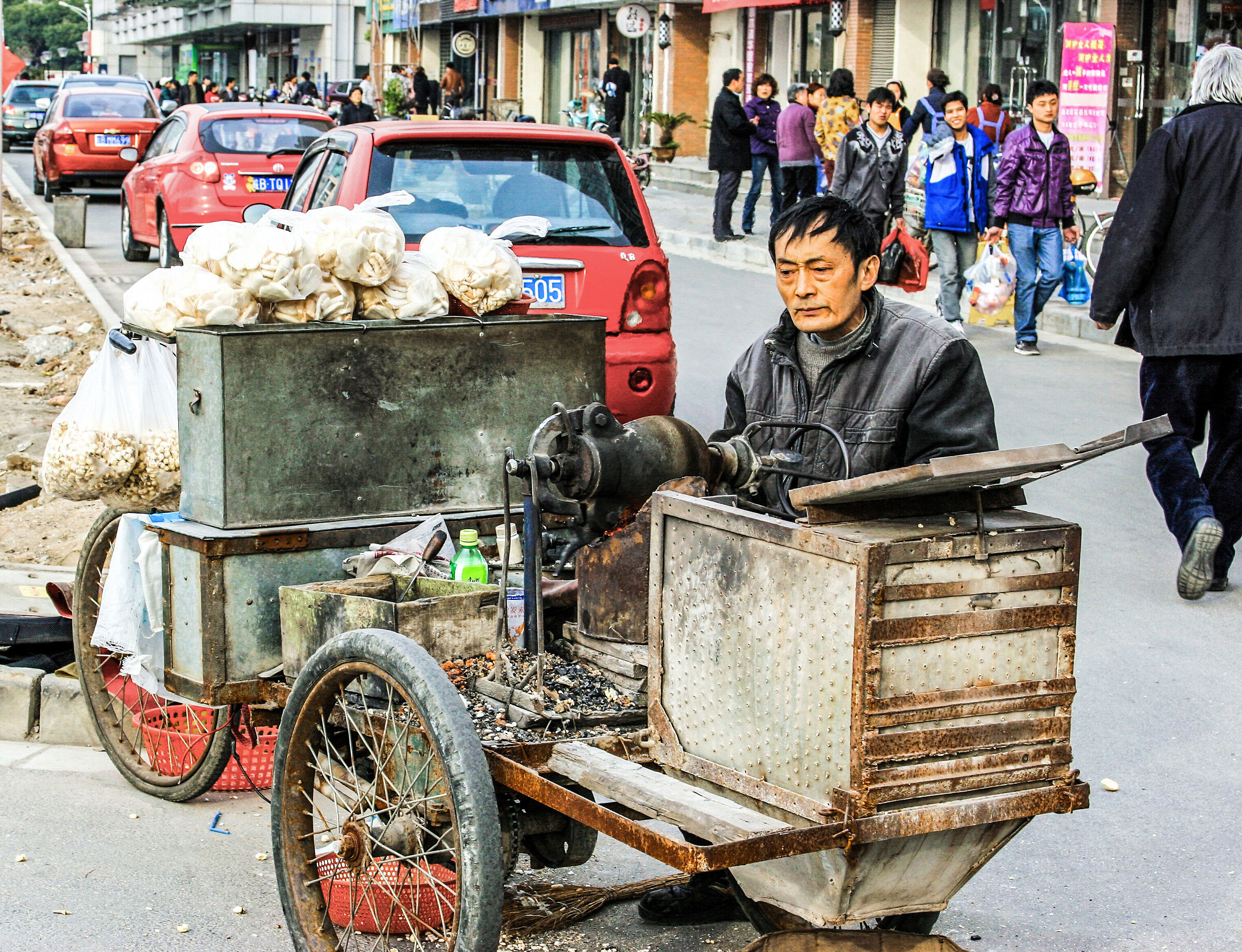 On street Whuhu China
