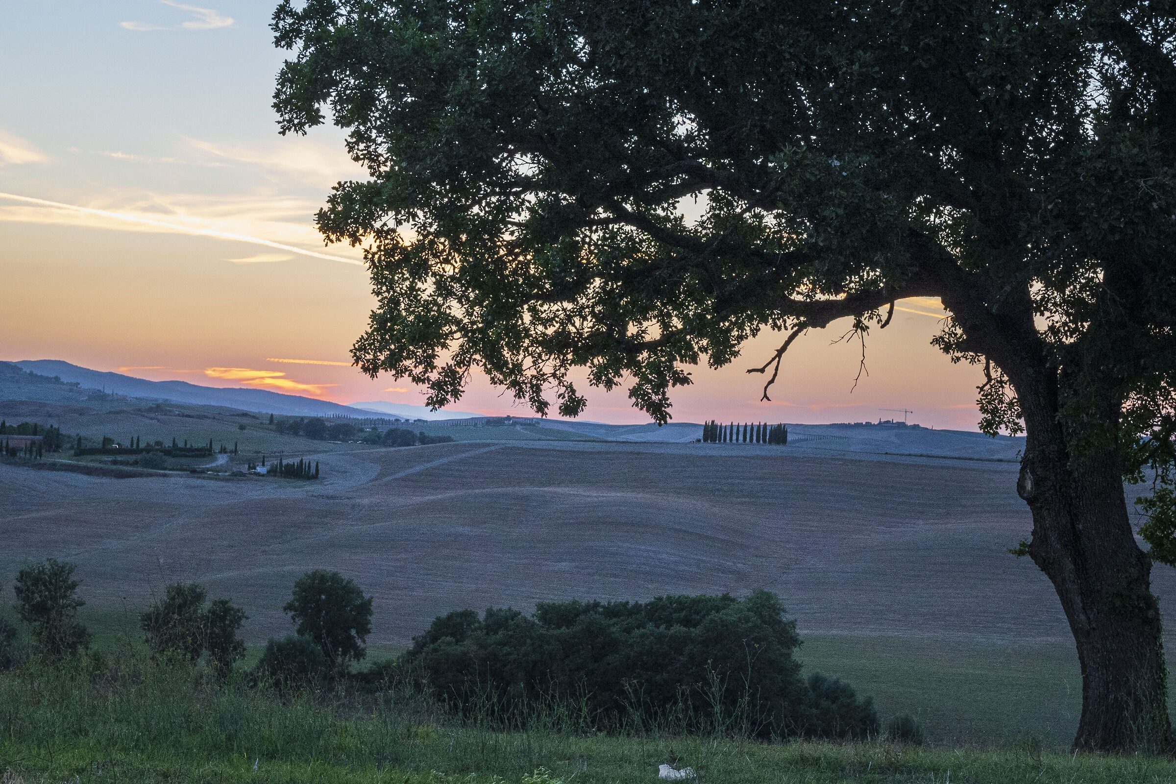 Sunset in Val d'Orcia