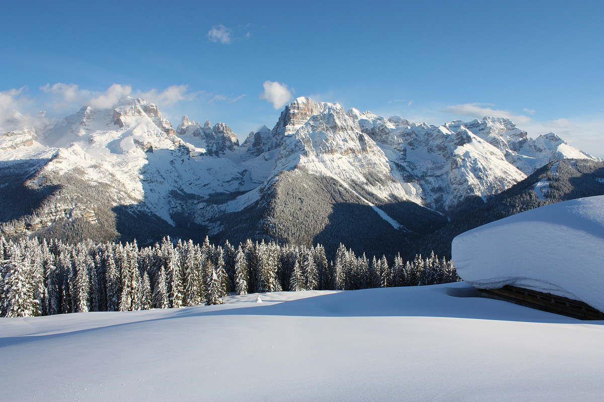 La grande neve, Dolomiti di Brenta.