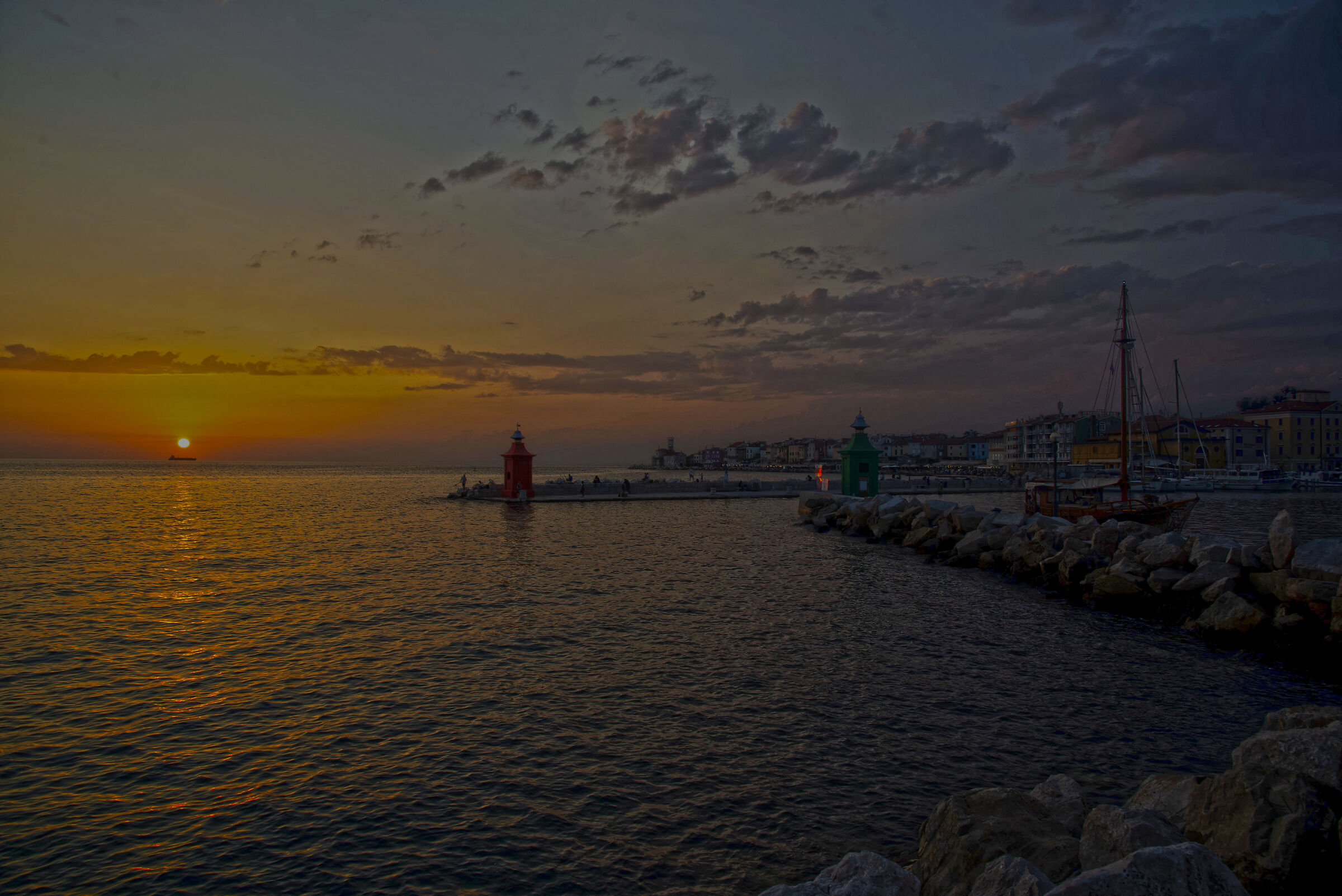 Piran at Sunset