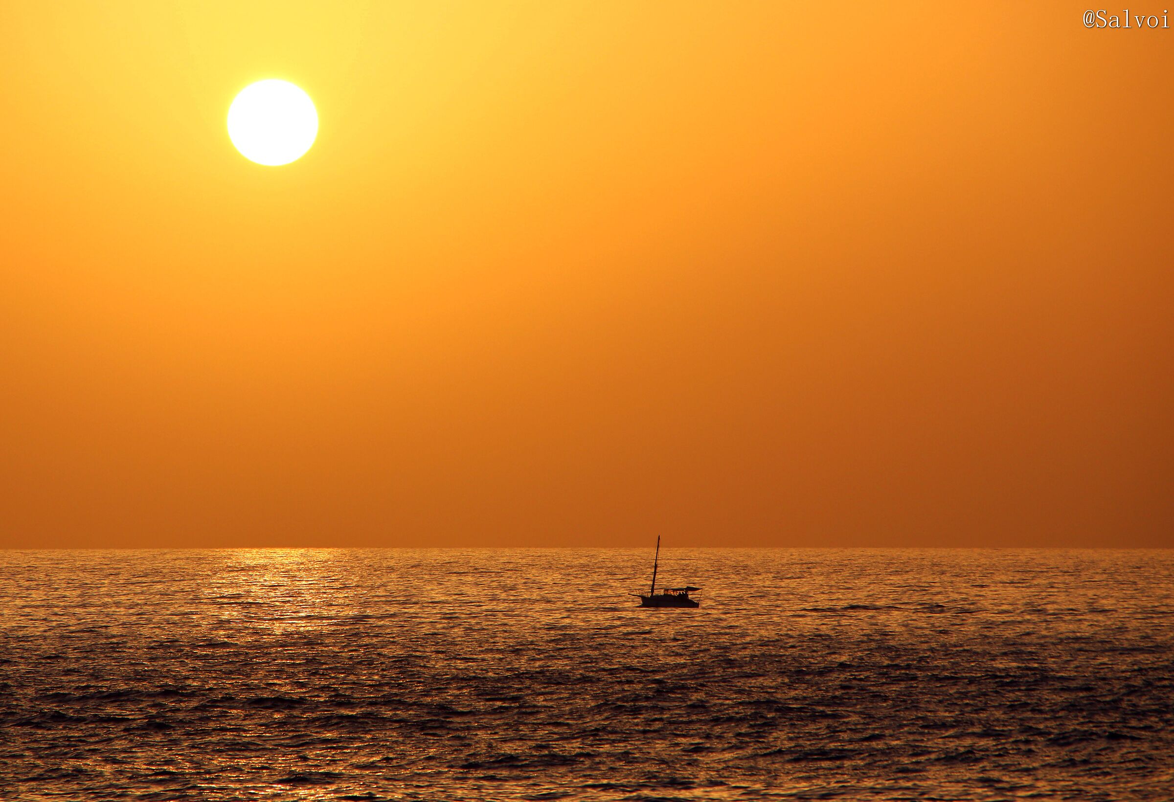 Sunrise with Boat