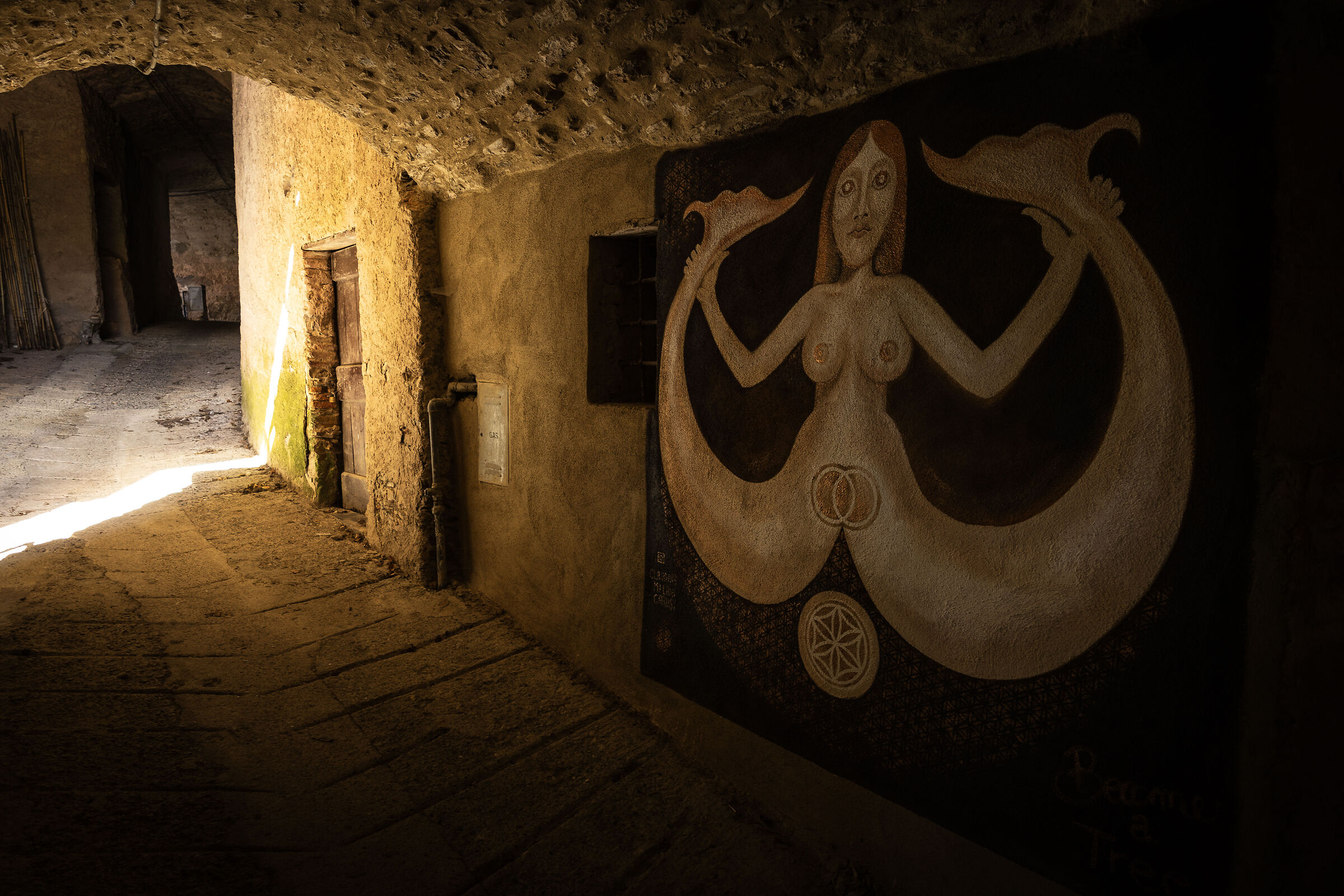 Murale nel borgo di paese