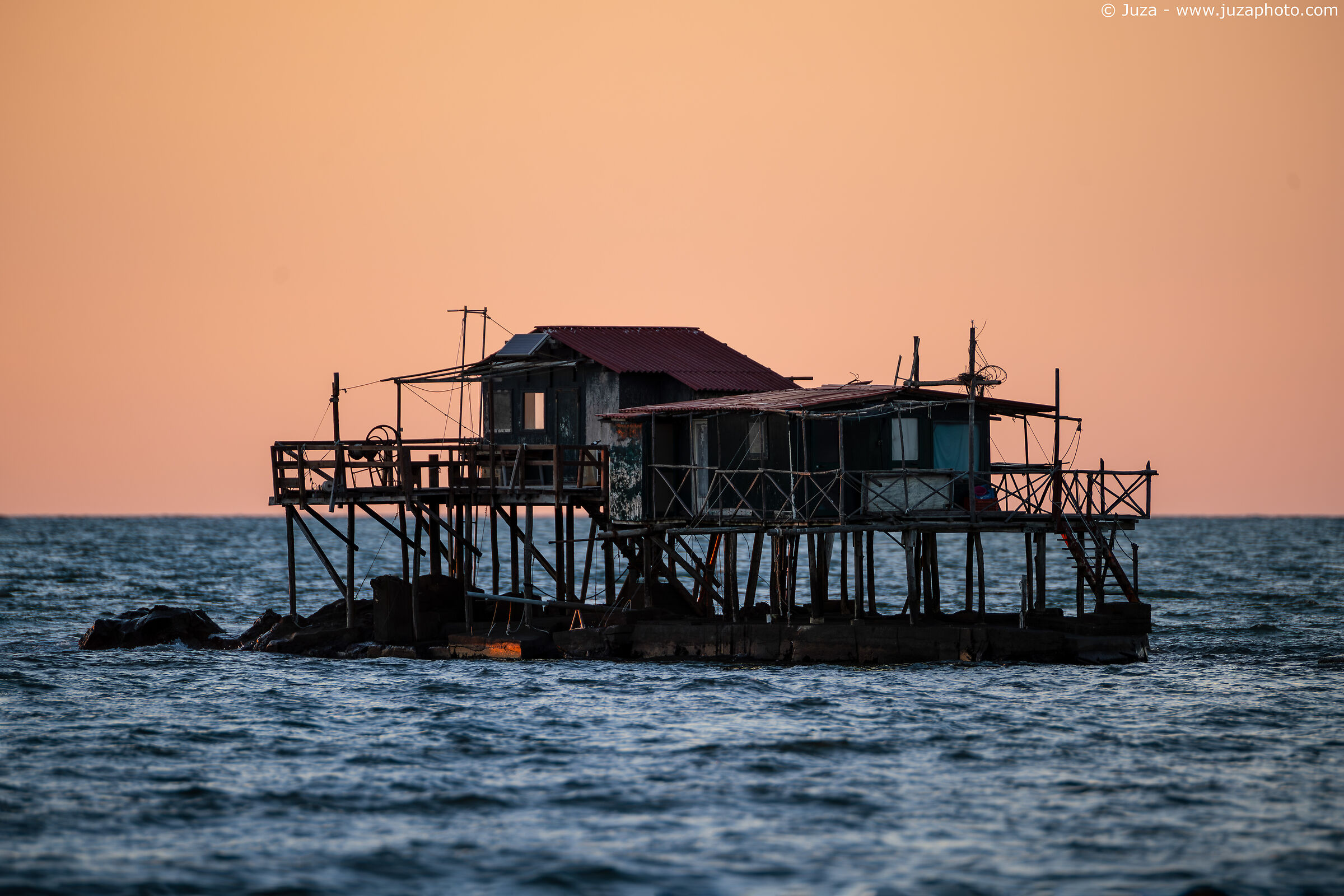 Trabocco at sunset, Marina di Pisa
