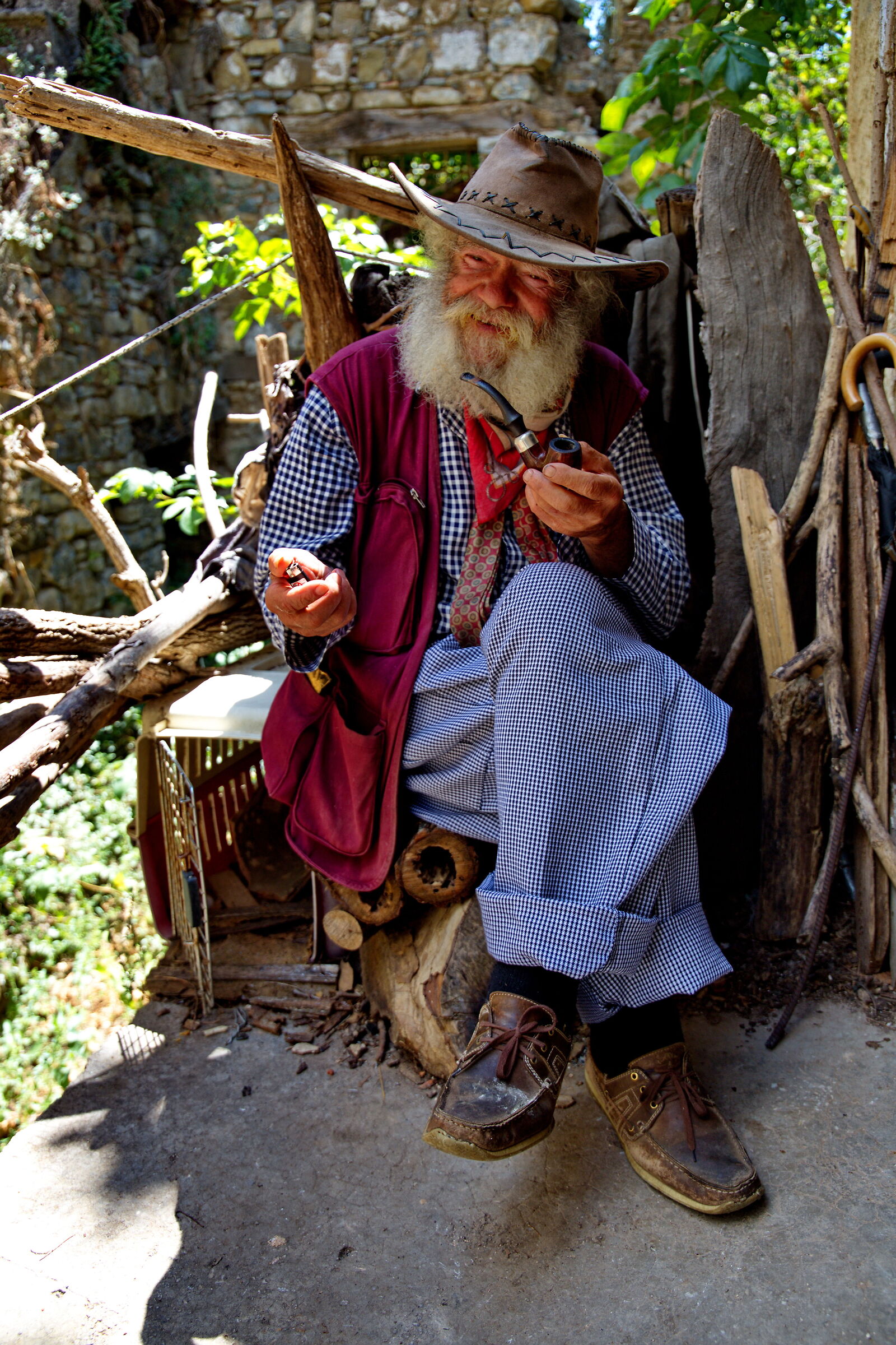 L'ultimo abitante di Roscigno vecchia.