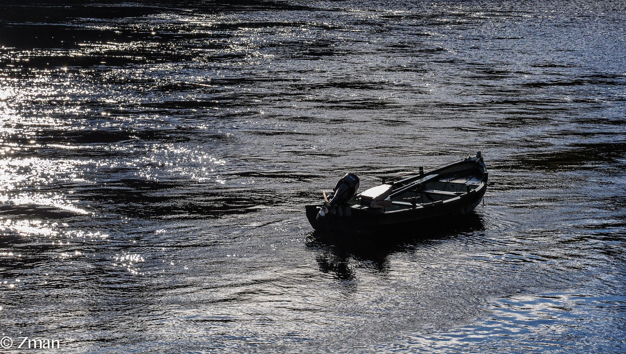In barca sul fiume La