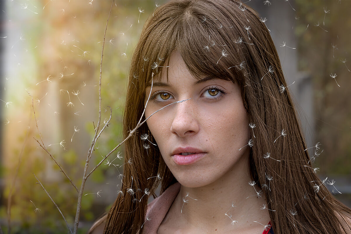 Asia "urbex" dreamy portrait