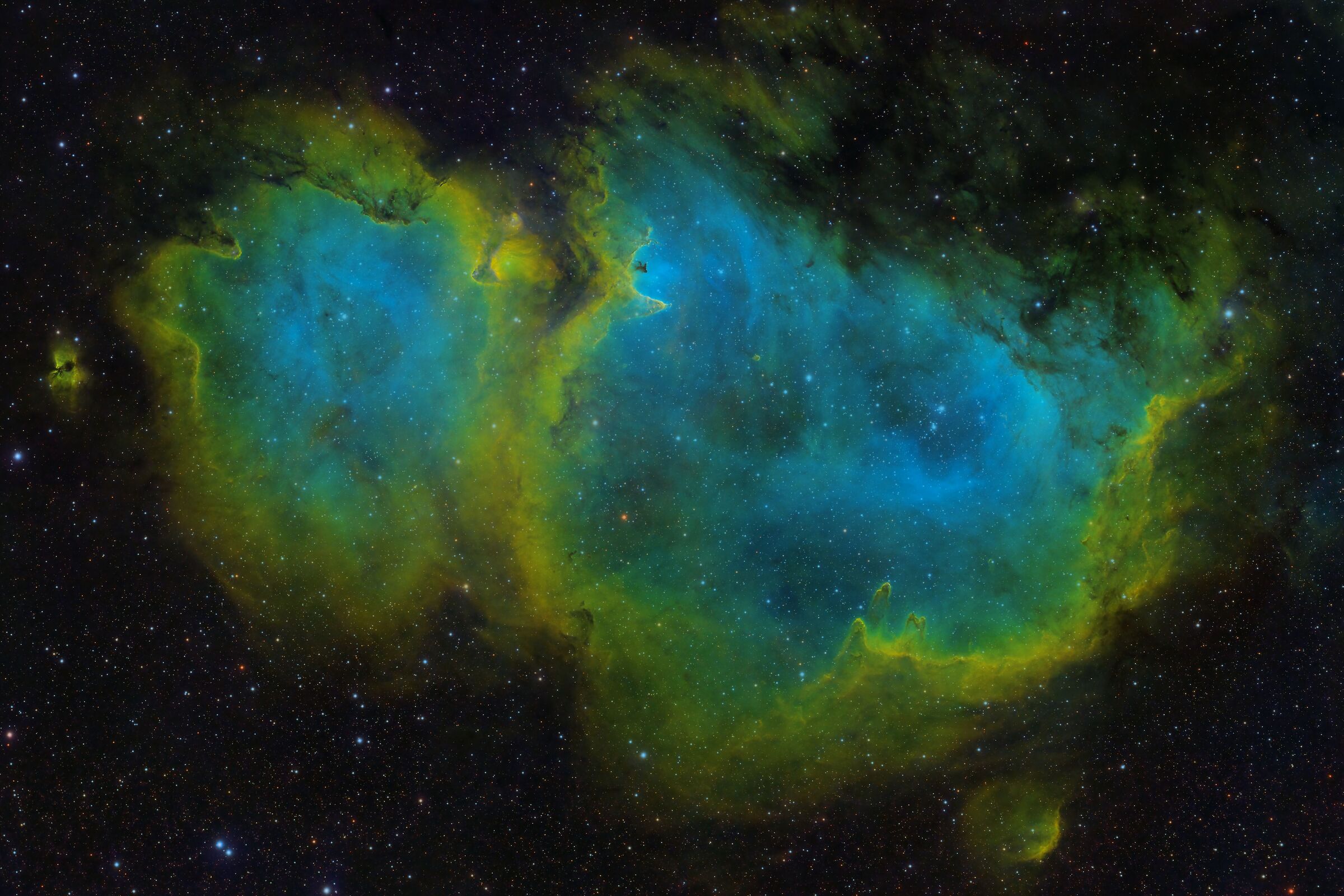 Anima in SHO (Hubble Palette)