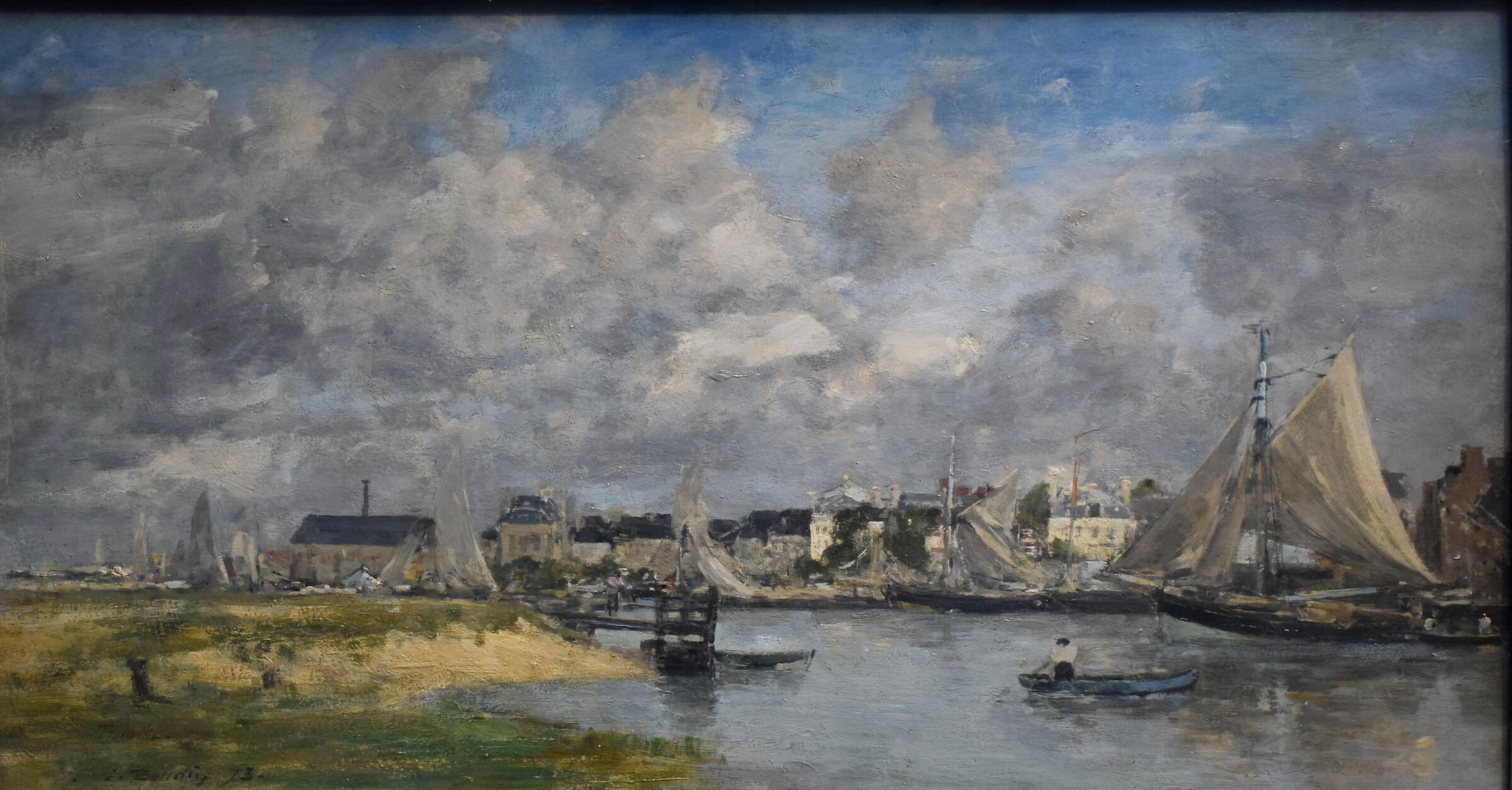 Eugene Boudin "Port of Trouville" (1873)