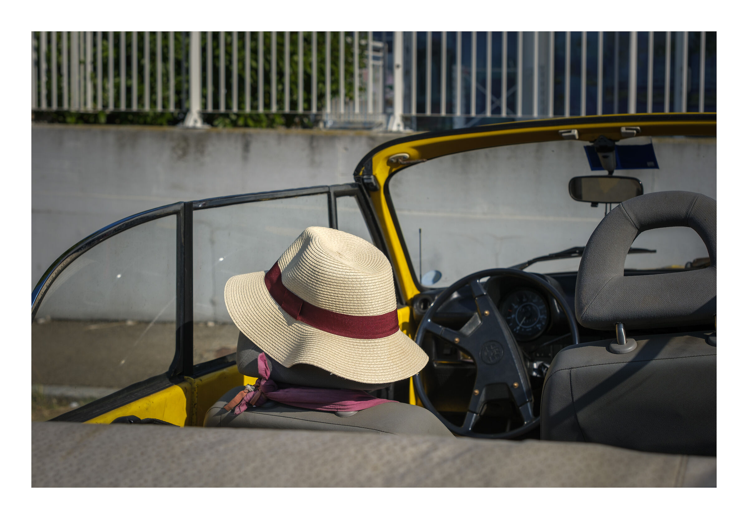 behind the wheel ...