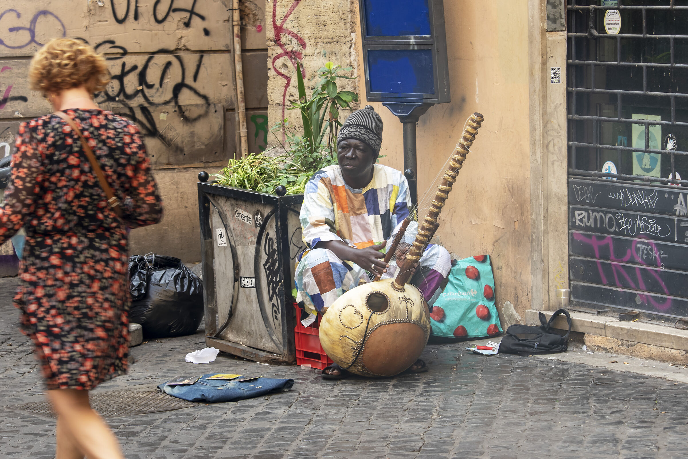 Street musician...