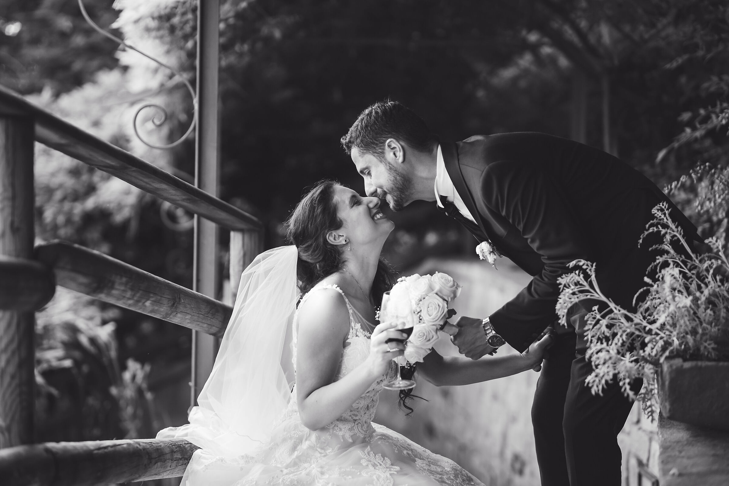 Seizing the moment - newlyweds