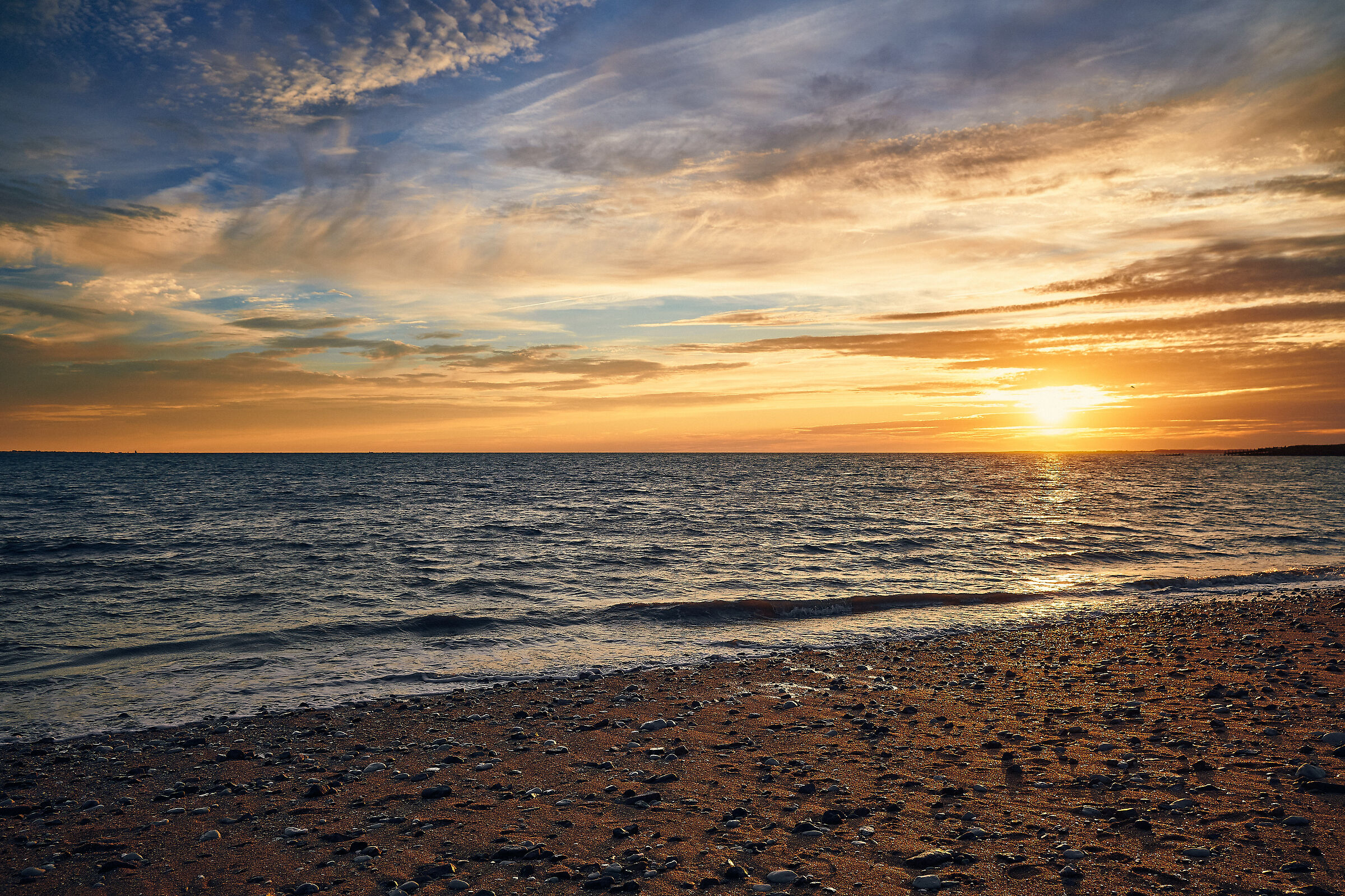 Sunset at " Plage de la Pointe"