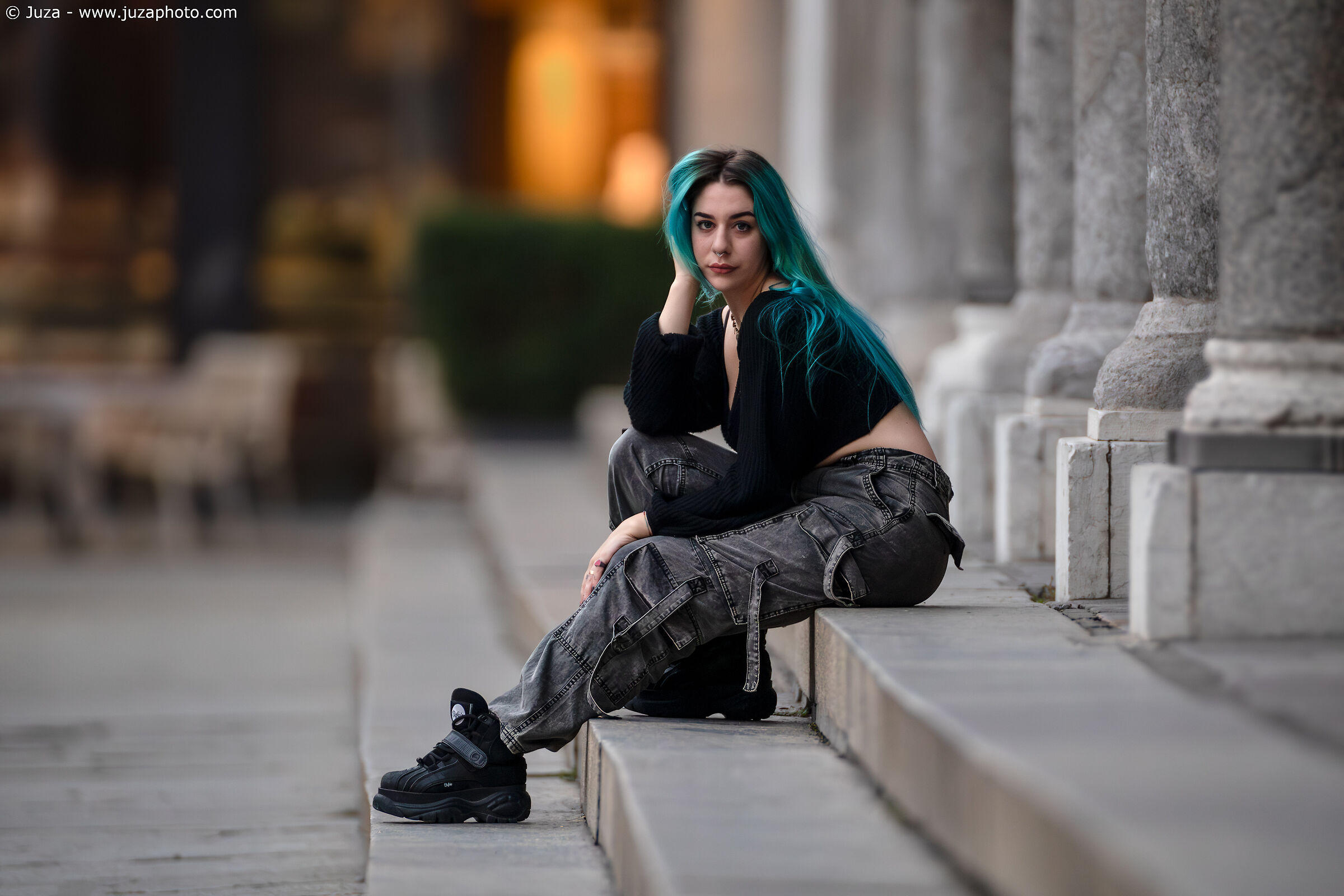 Sara, walking through Cremona