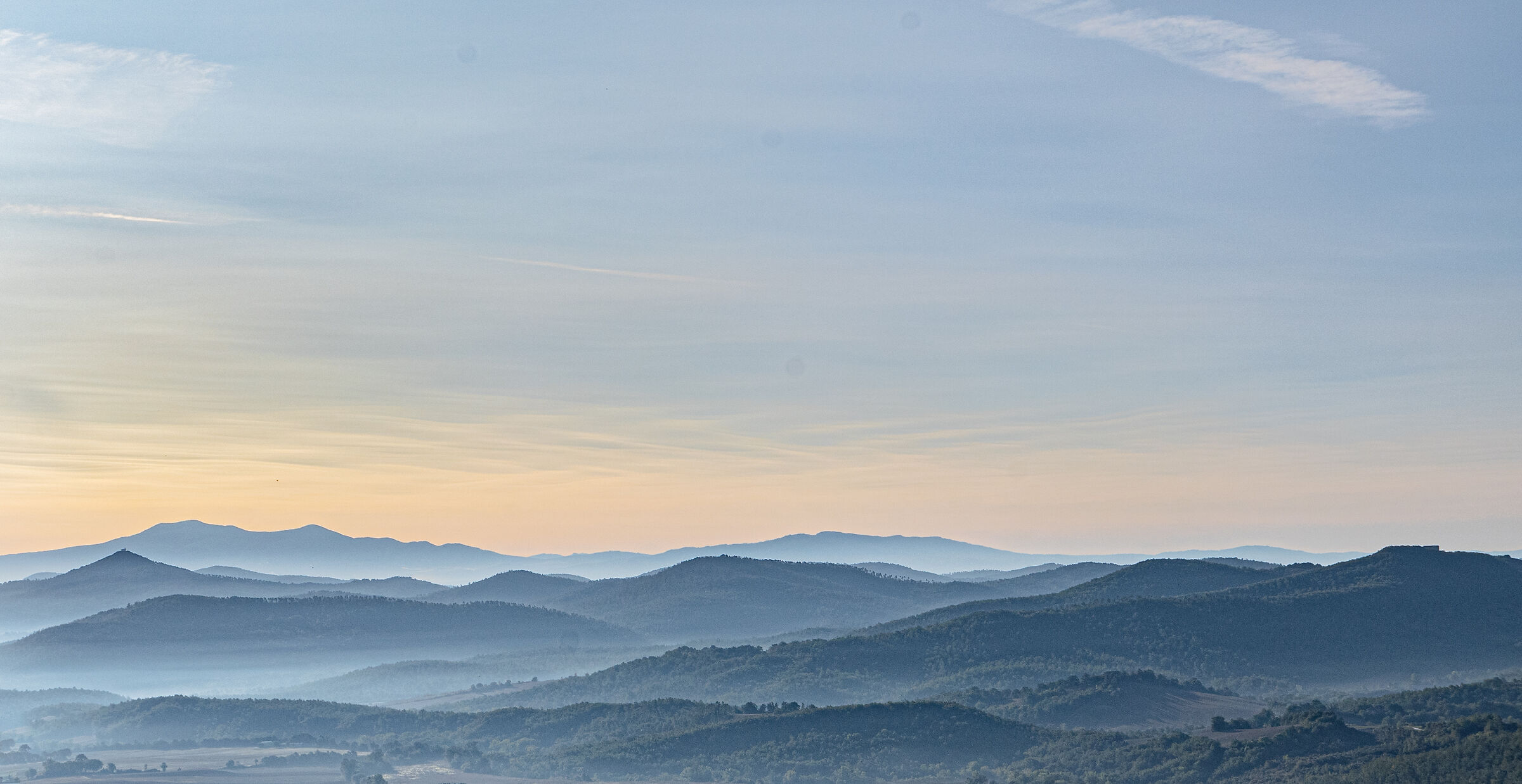 Panorama da Chiusdino, Toscana