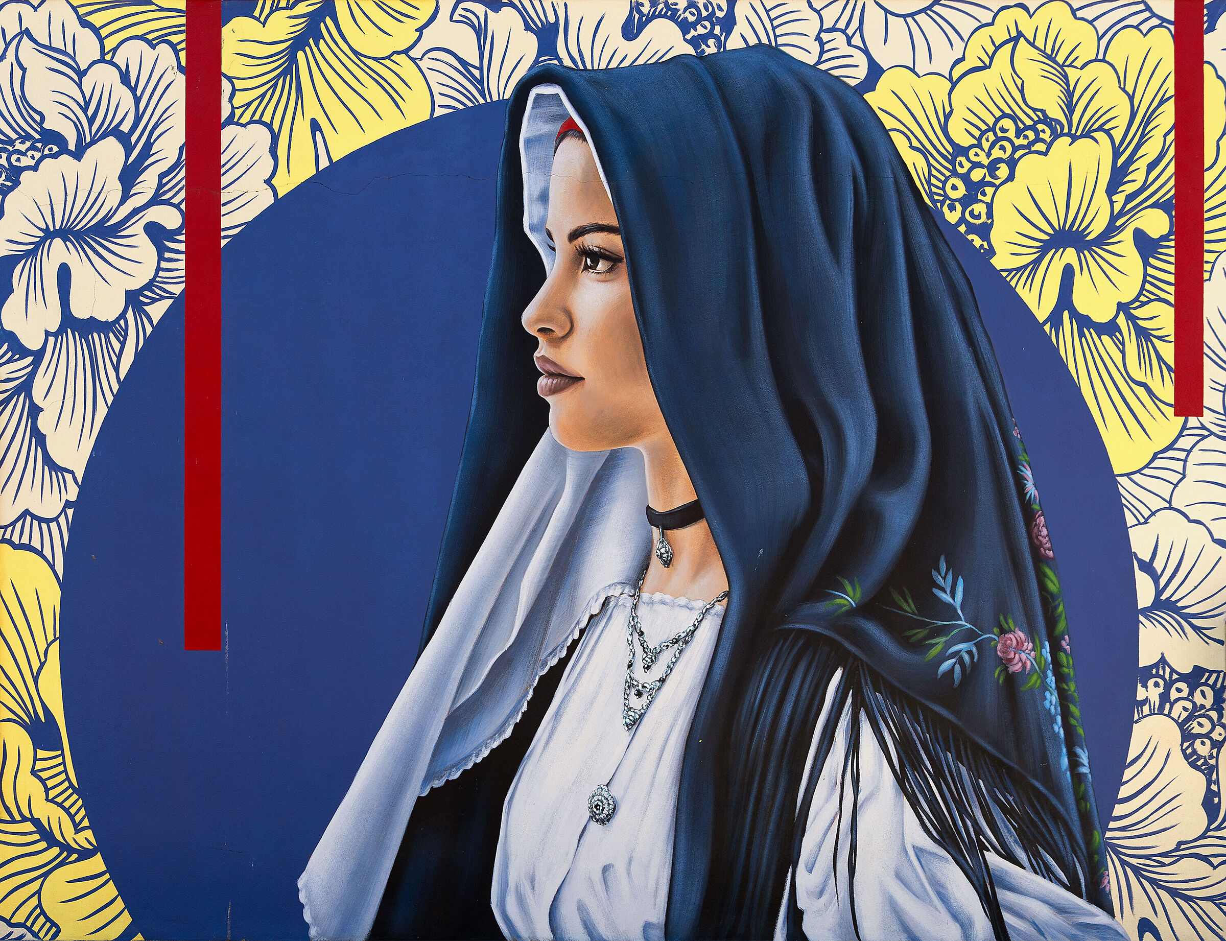 "Sa Festa" murals by Mauro Patta in Uras