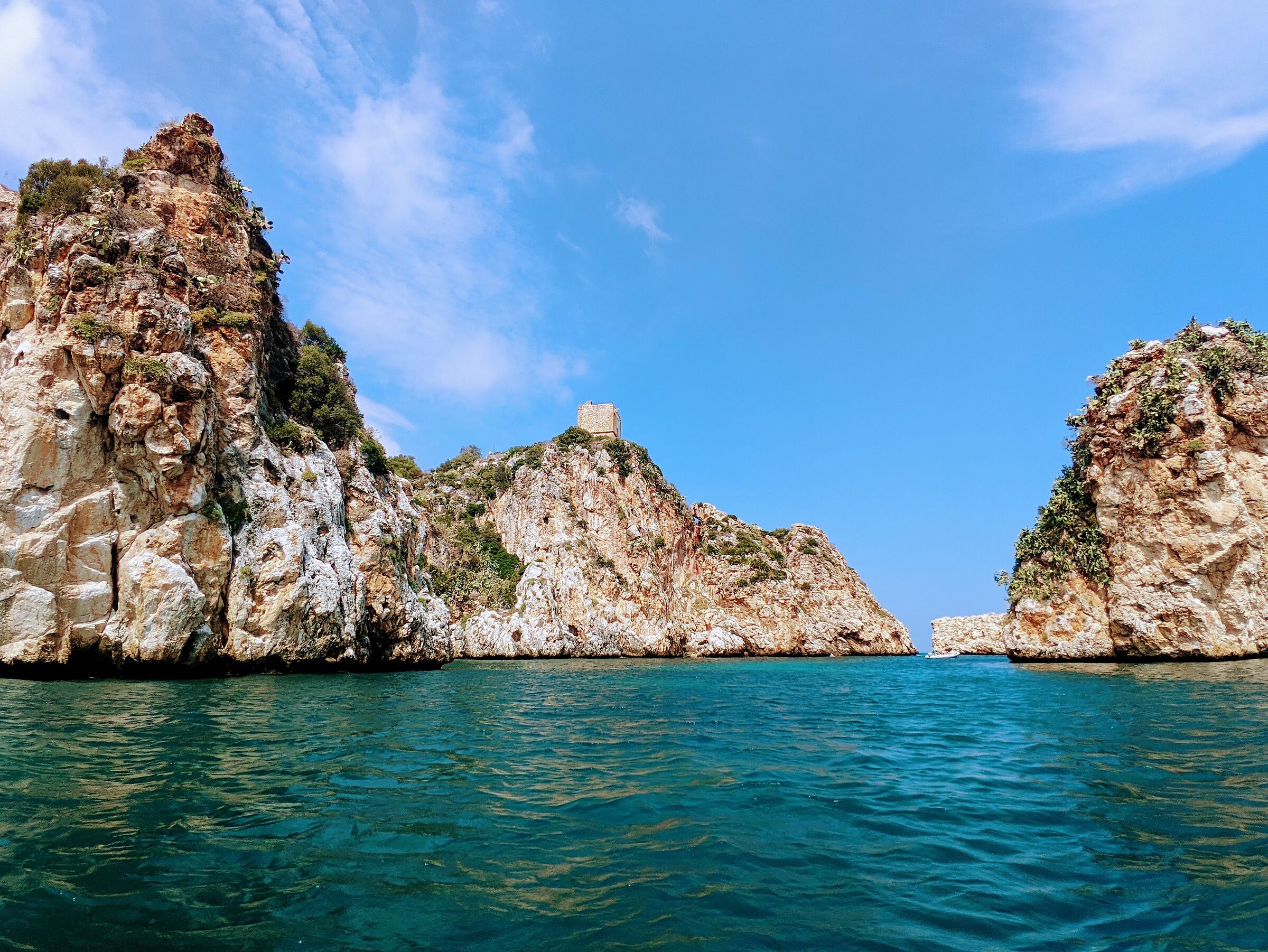 Tower of Scopello with its stacks