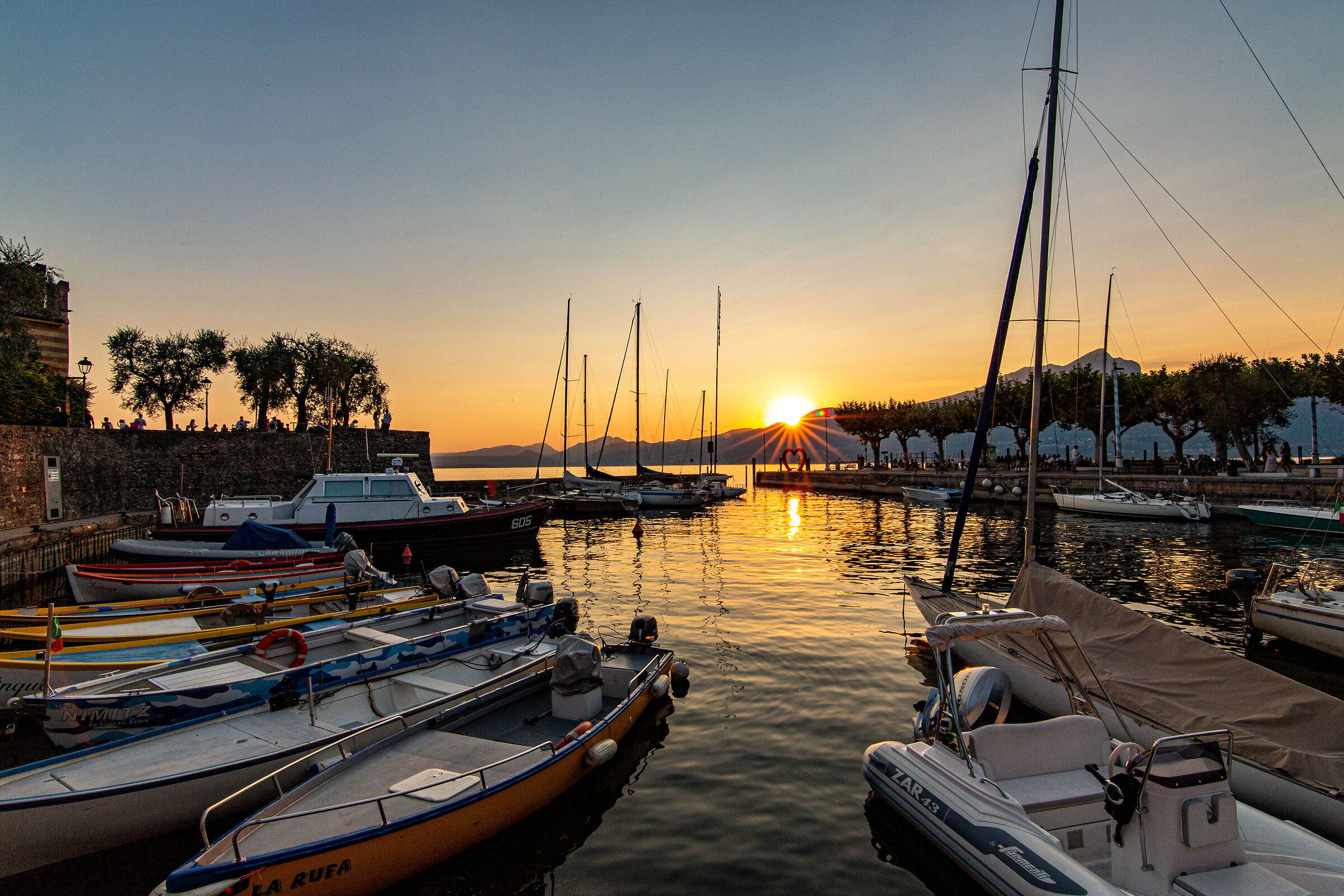 Alla sera su Garda, Torri del Benaco.