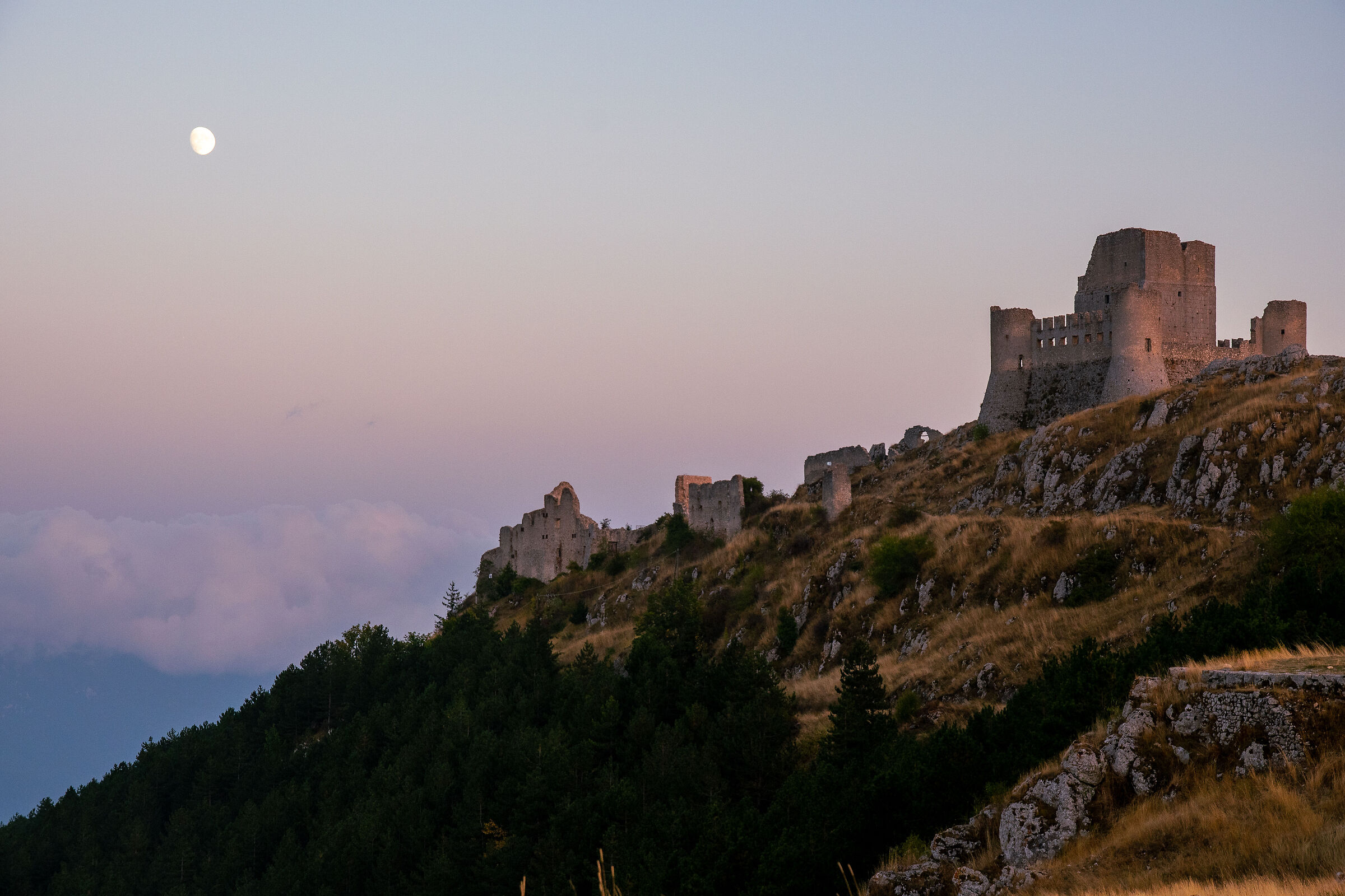 Rocca Calascio at sunset