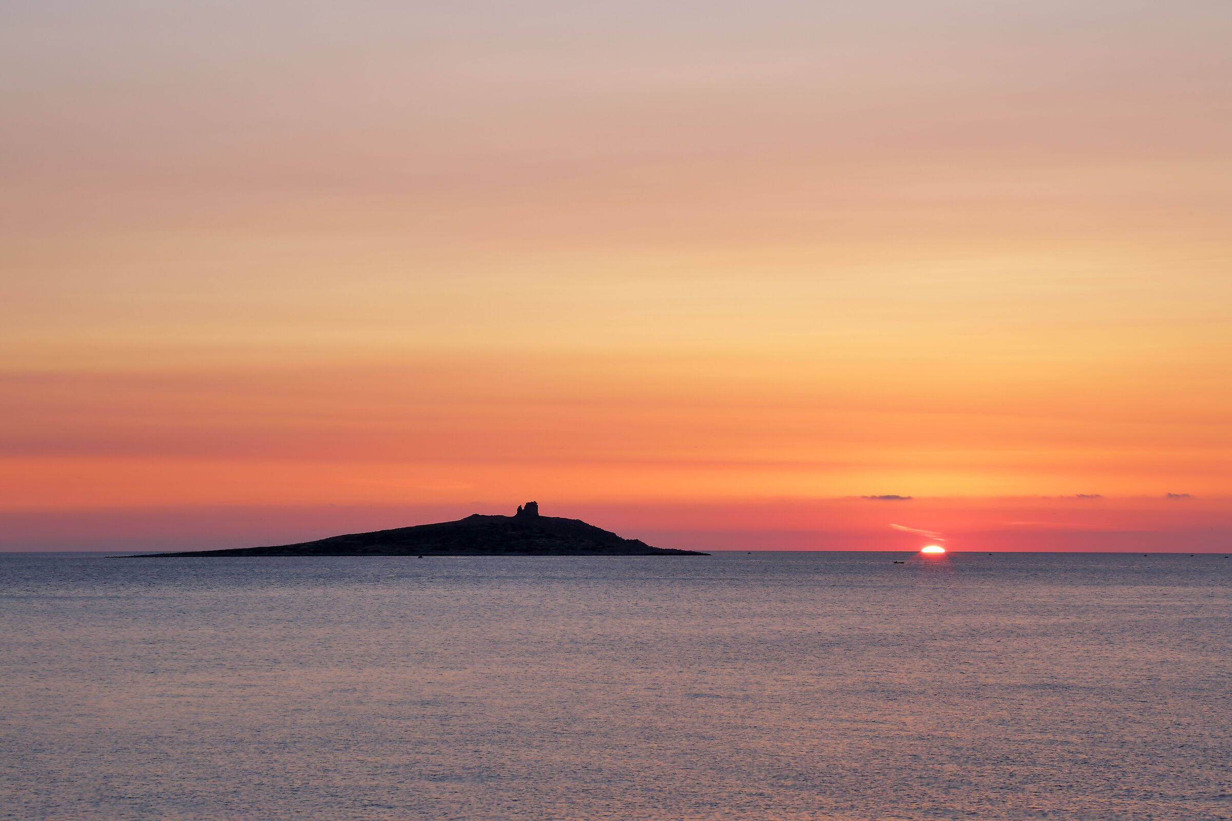 Tramonto a Isola