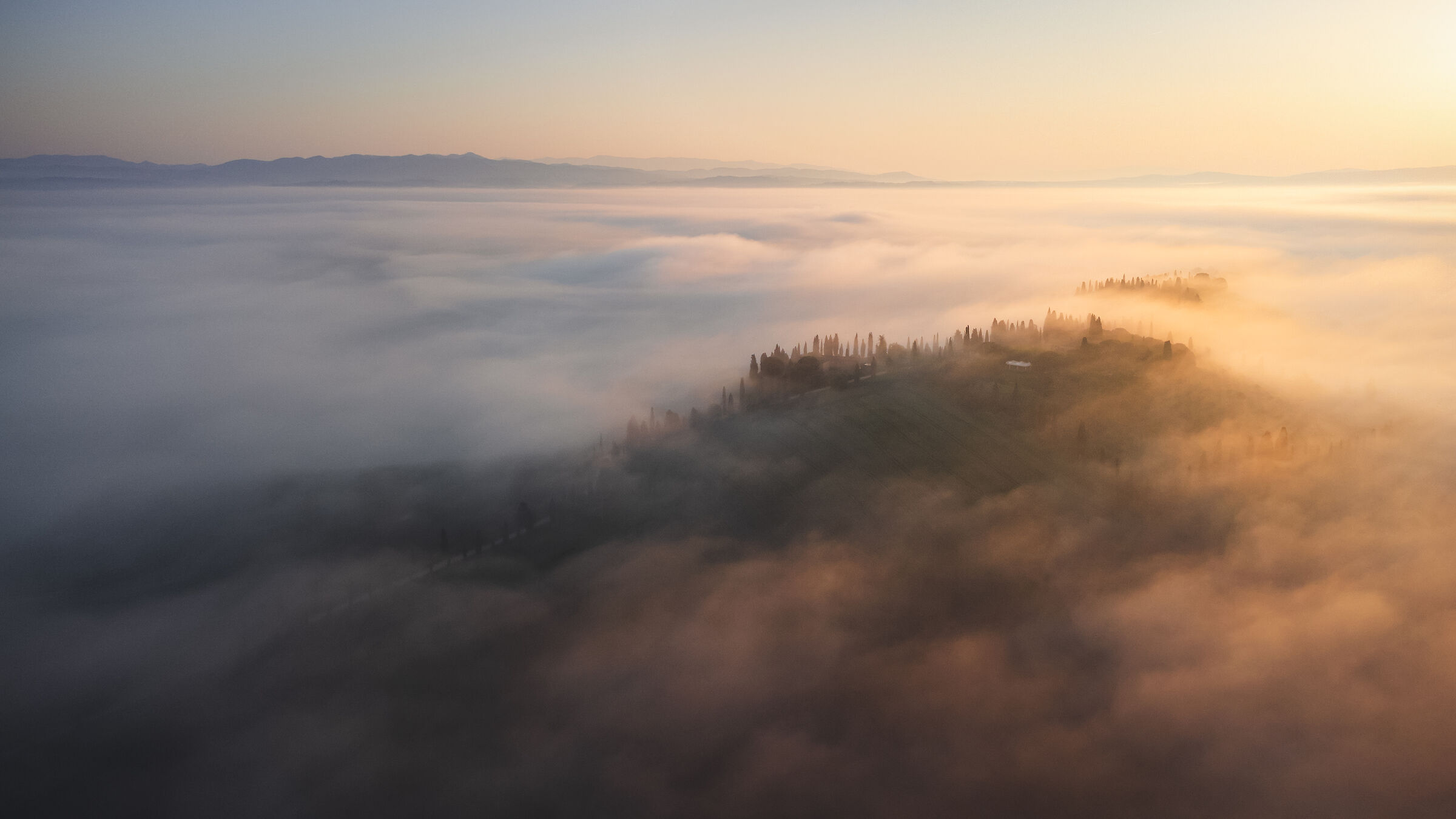 above the clouds