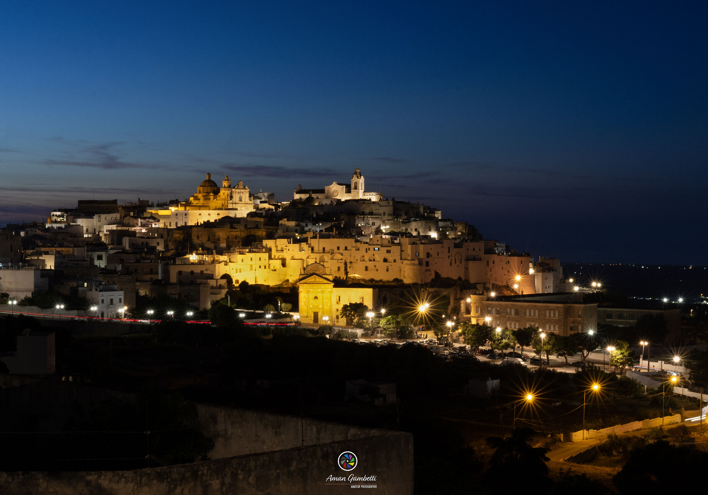 Ostuni during the blue hour