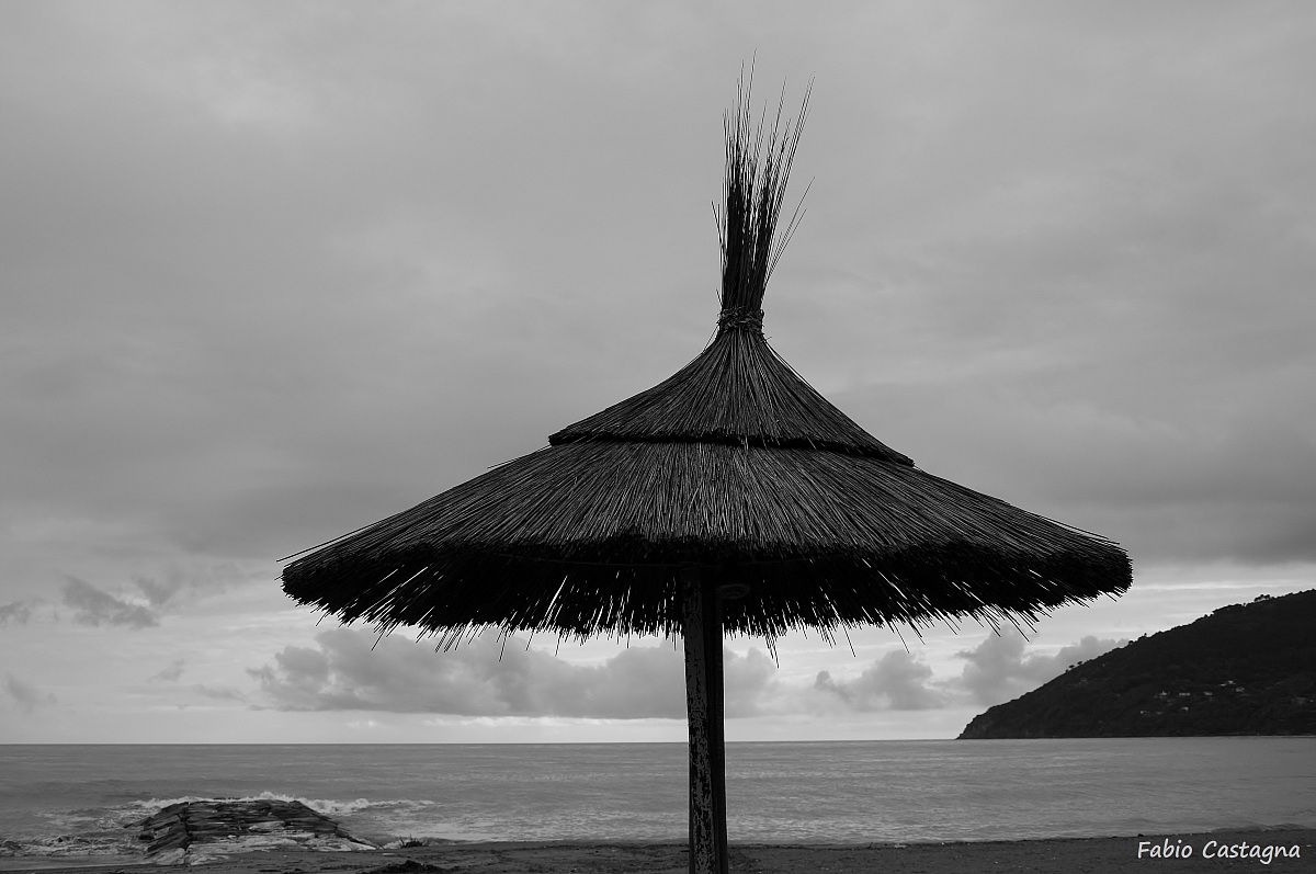 The thatched umbrella