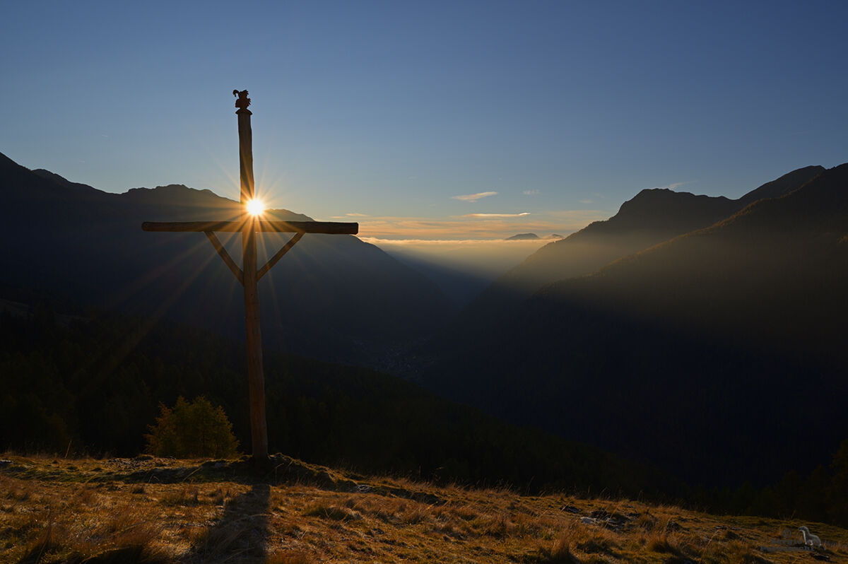 Start a new day in the mountains