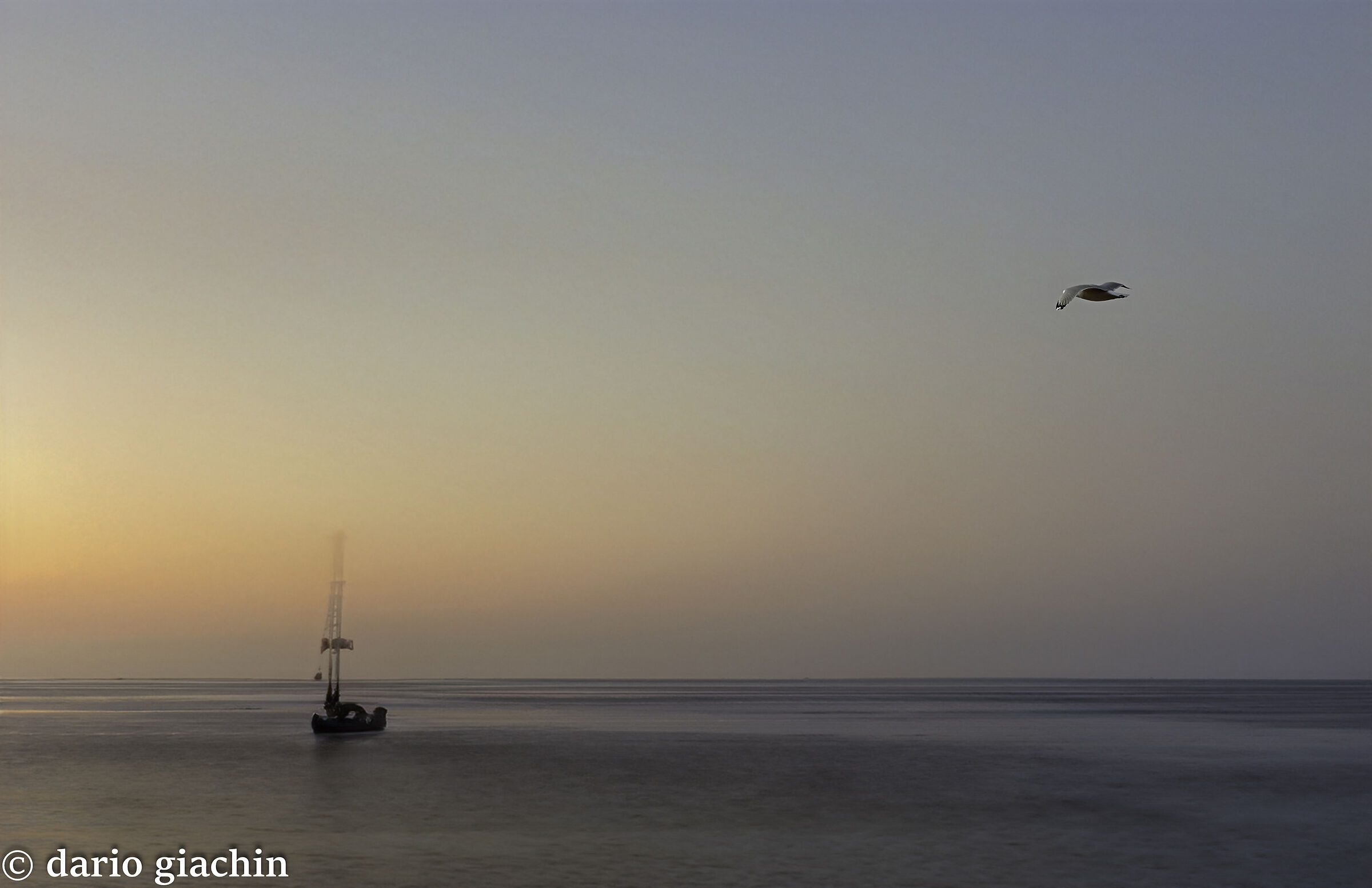at sunset