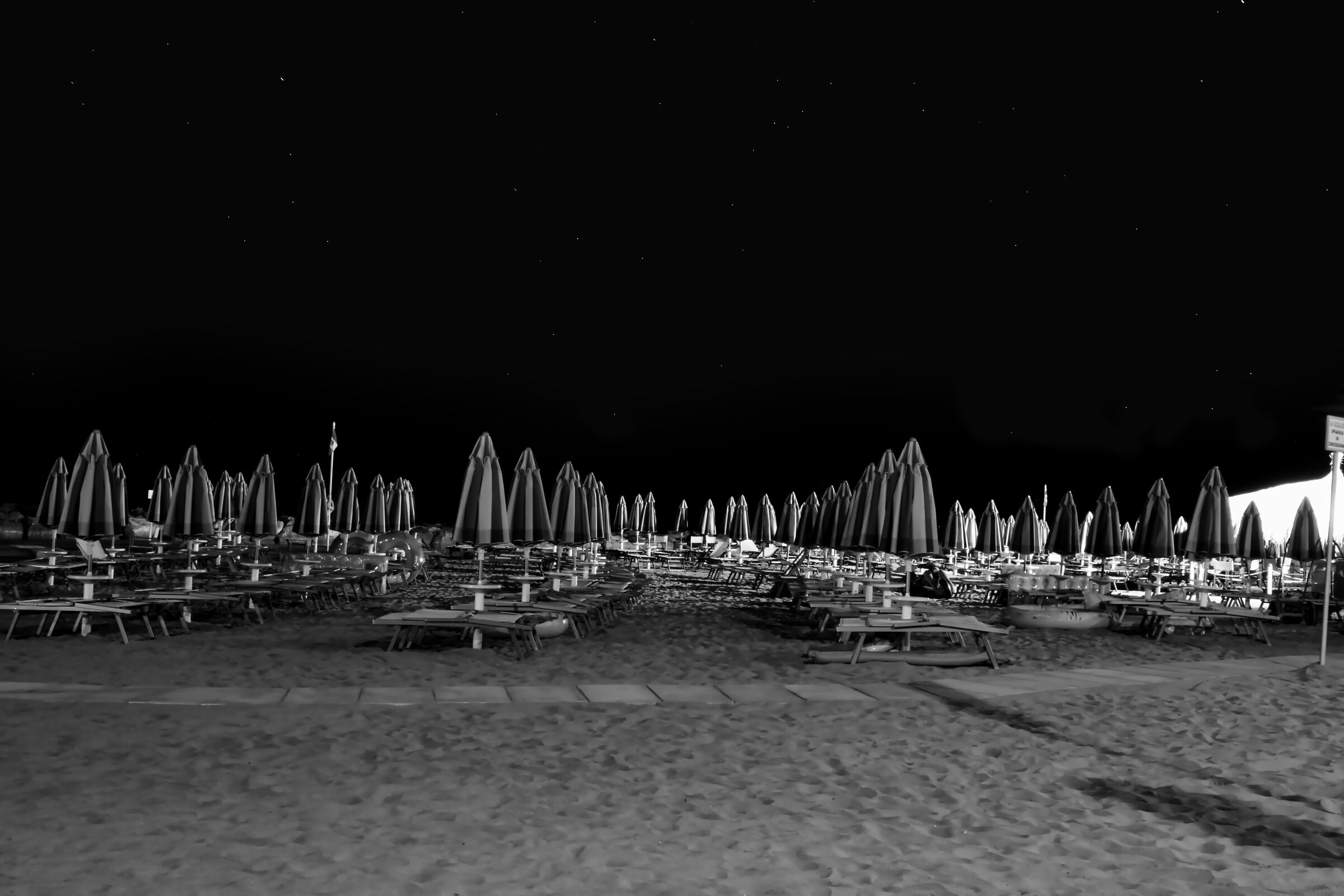 Beach at night