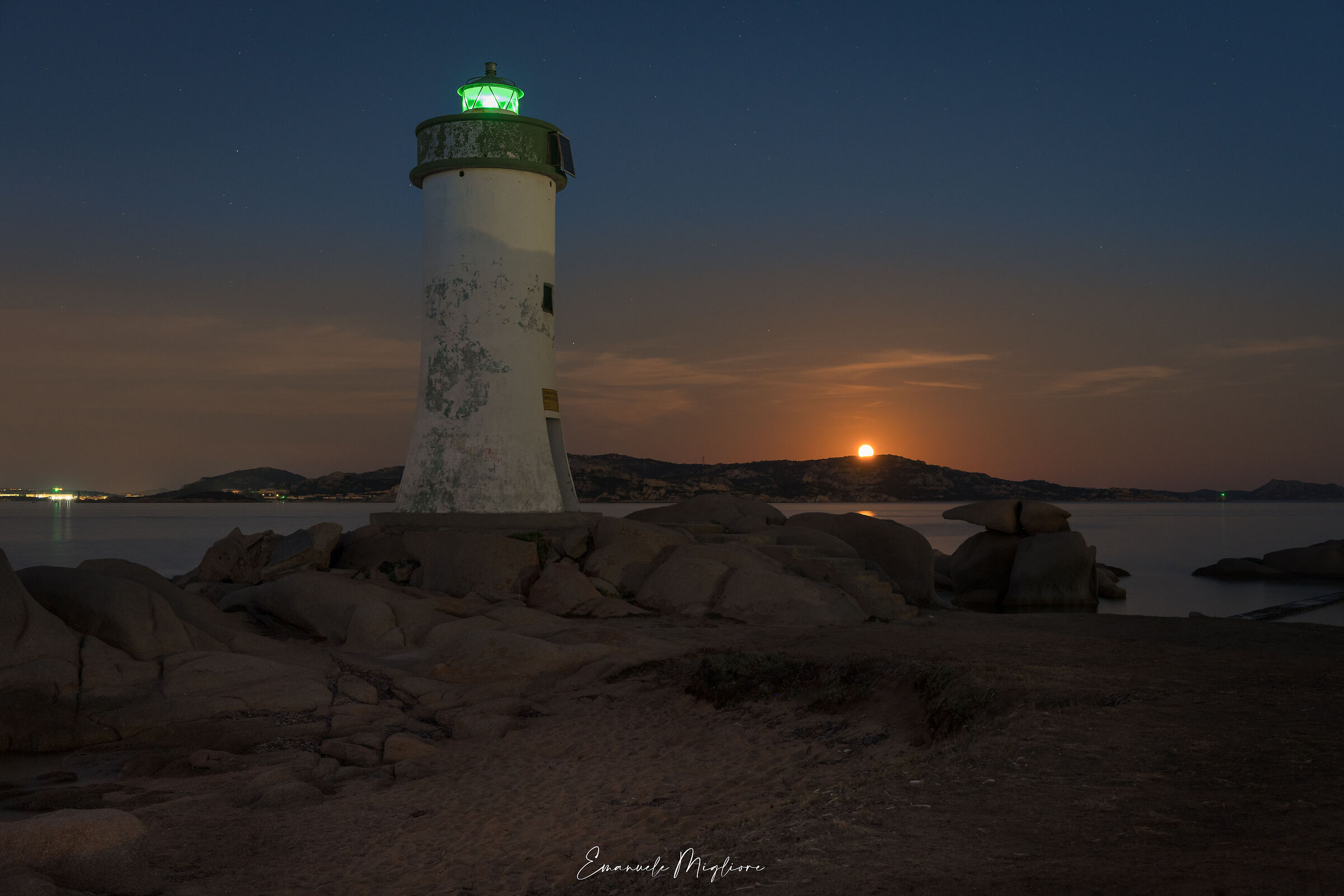 Moon rise a Porto Faro - Palau (ss)