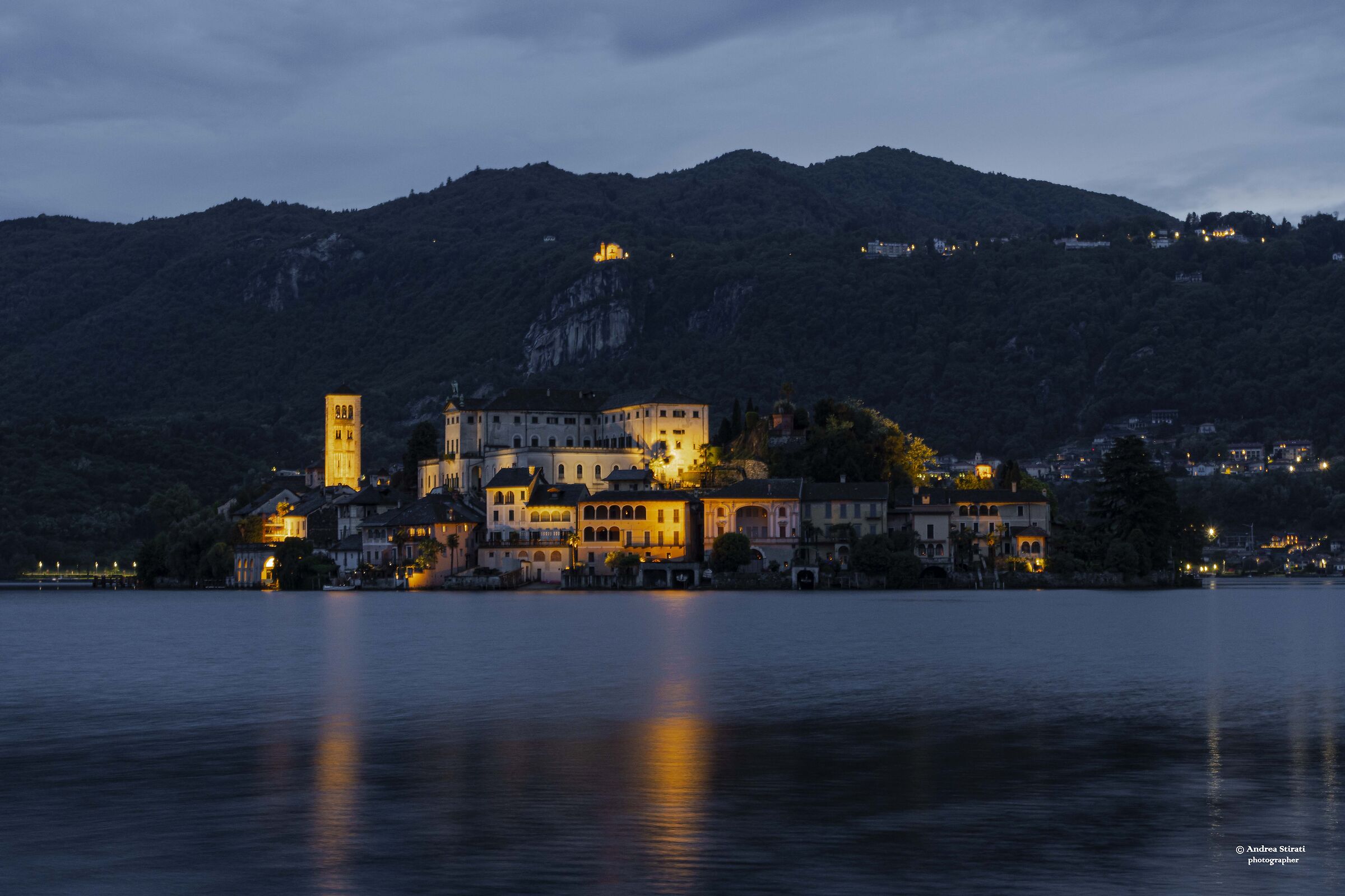 Island of San Giulio by night