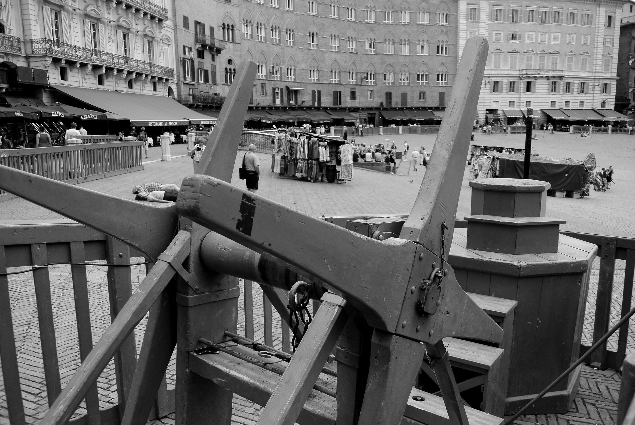 in preparazione del palio