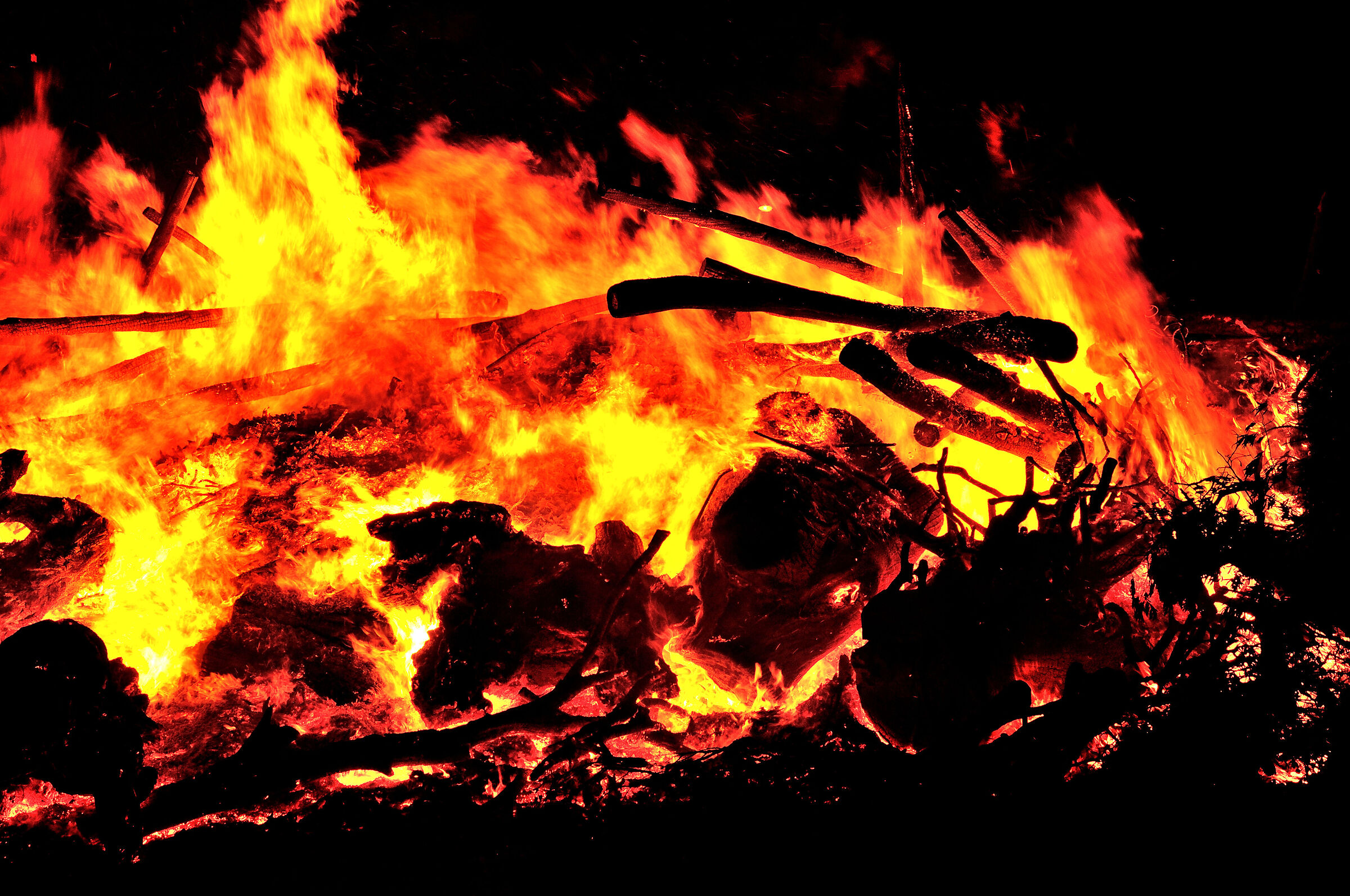 The fire of Sant'Antonio Abate.