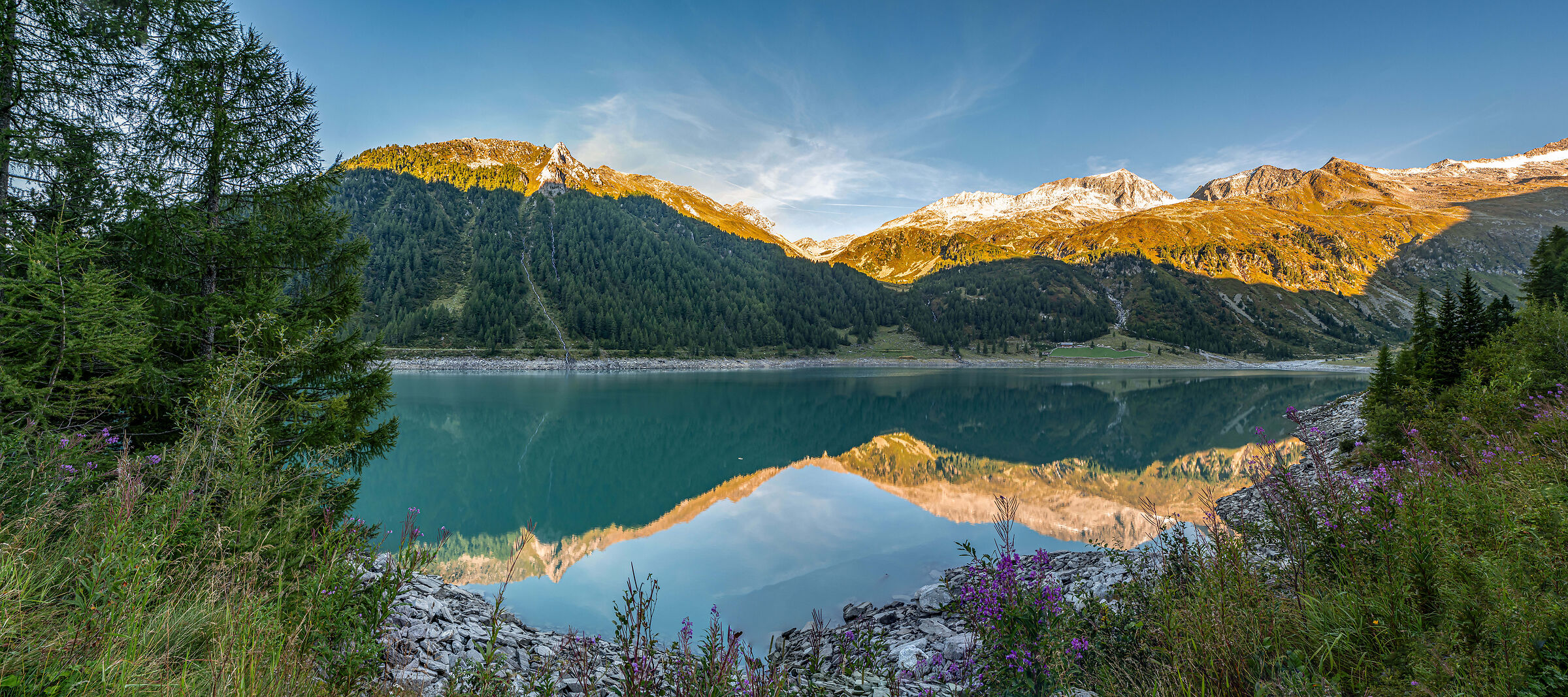 artificial lake Neves (Lappago-South Tyrol)
