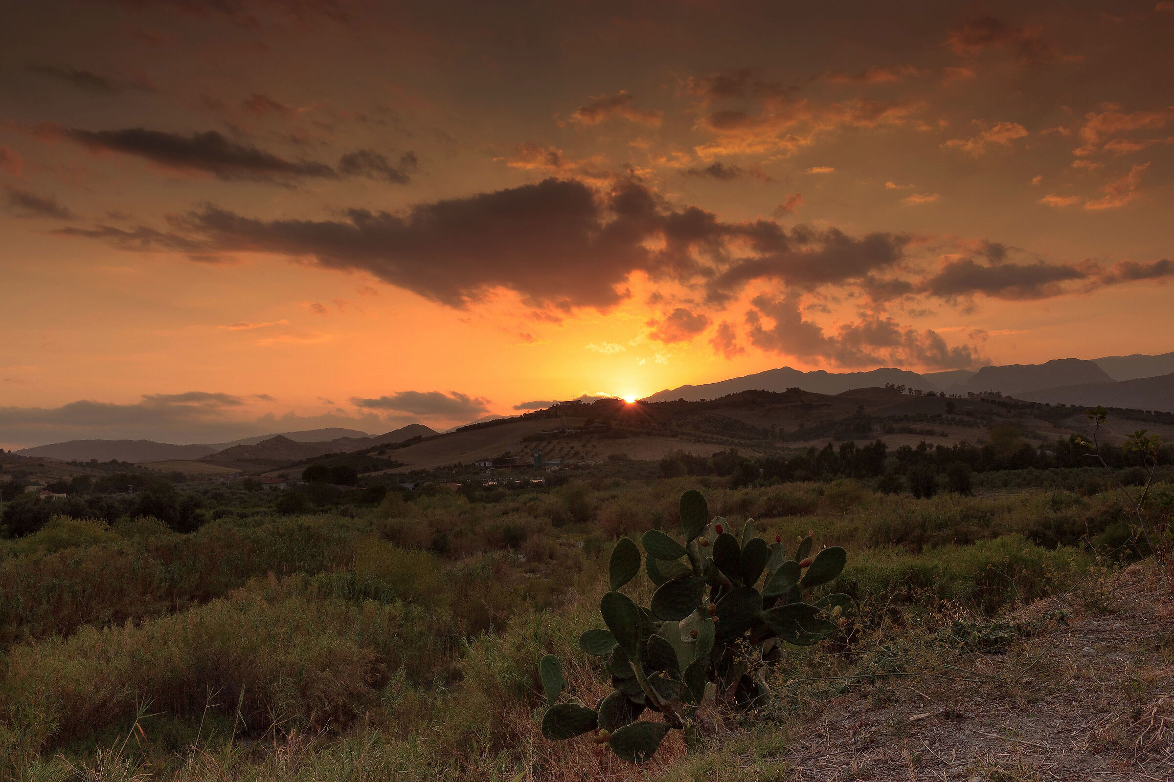 La magia del tramonto d'autunno