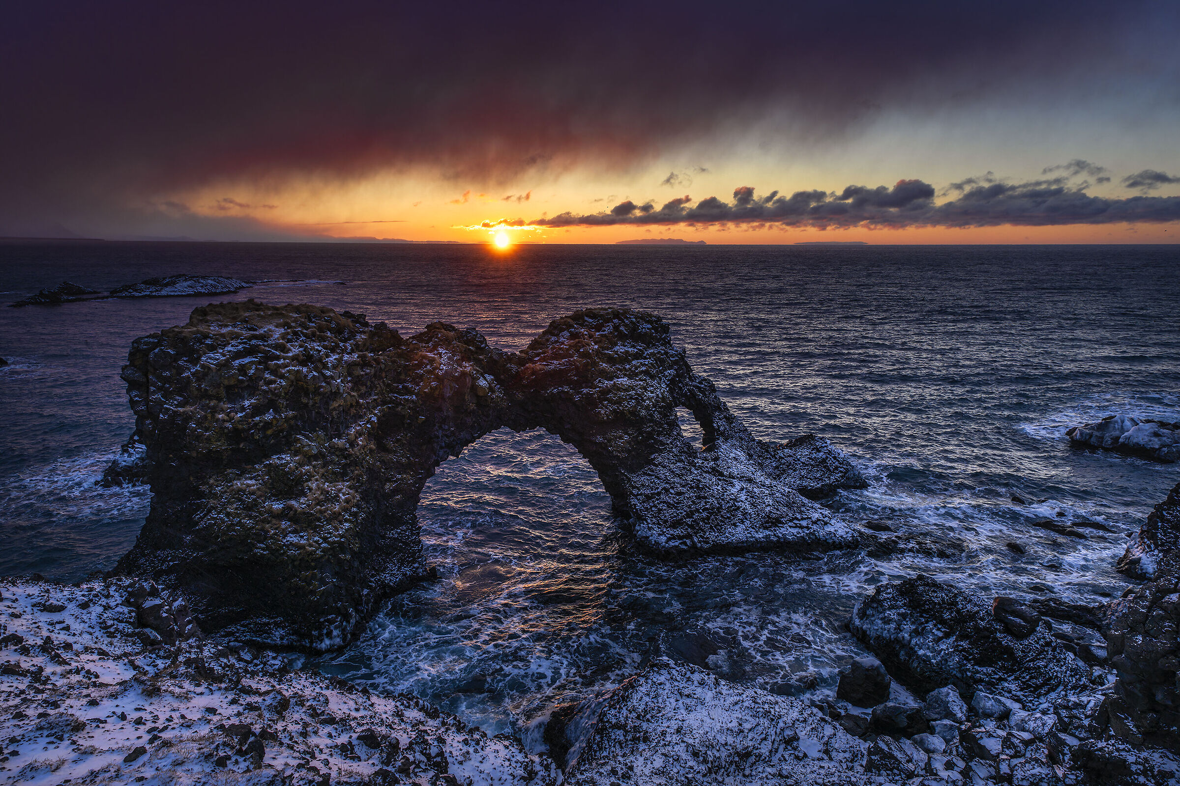 A cold sunrise in Iceland