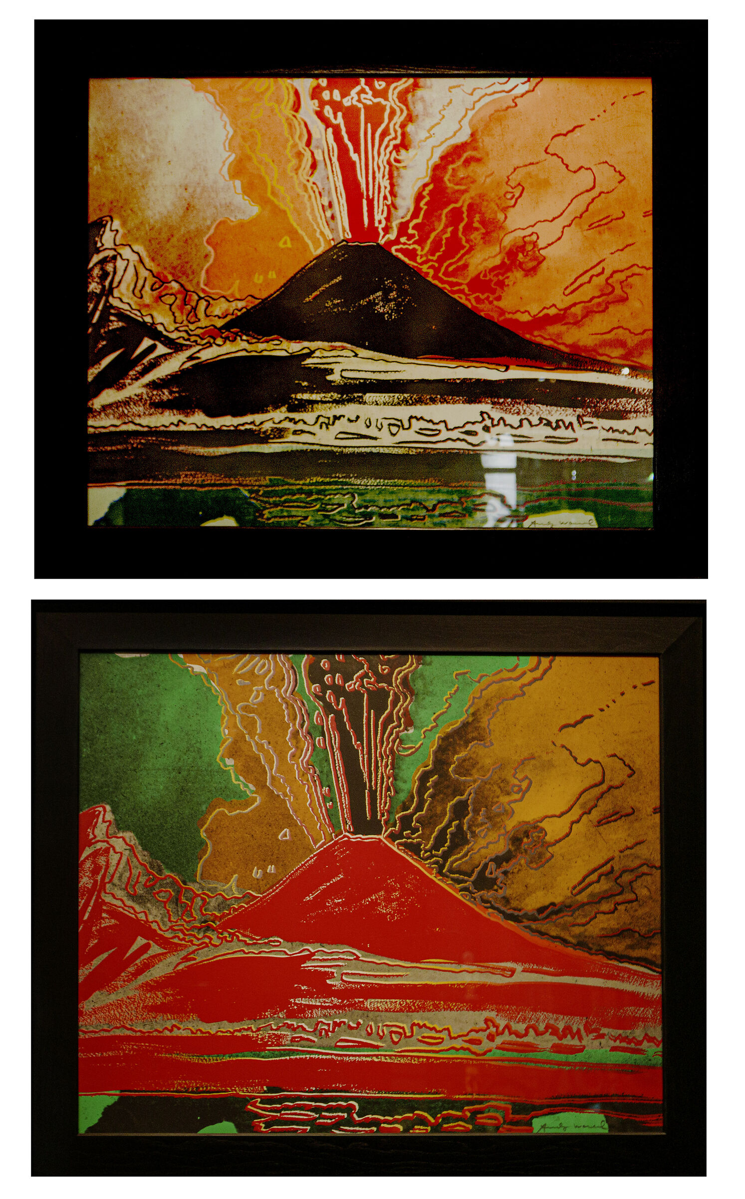 Andy Warhol Vesuvio Nero - Vesuvio Rosso