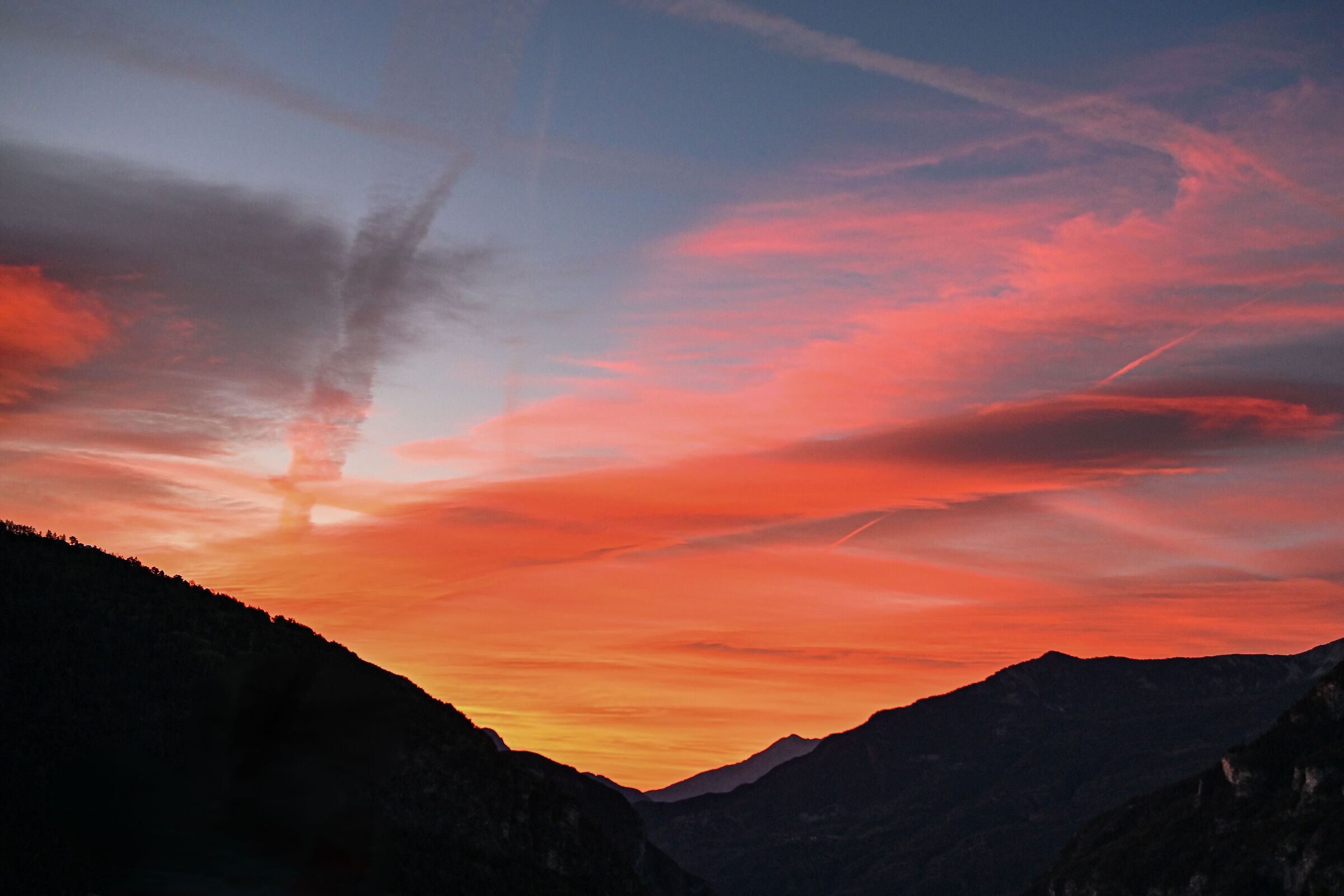 Sunrise in the mountains