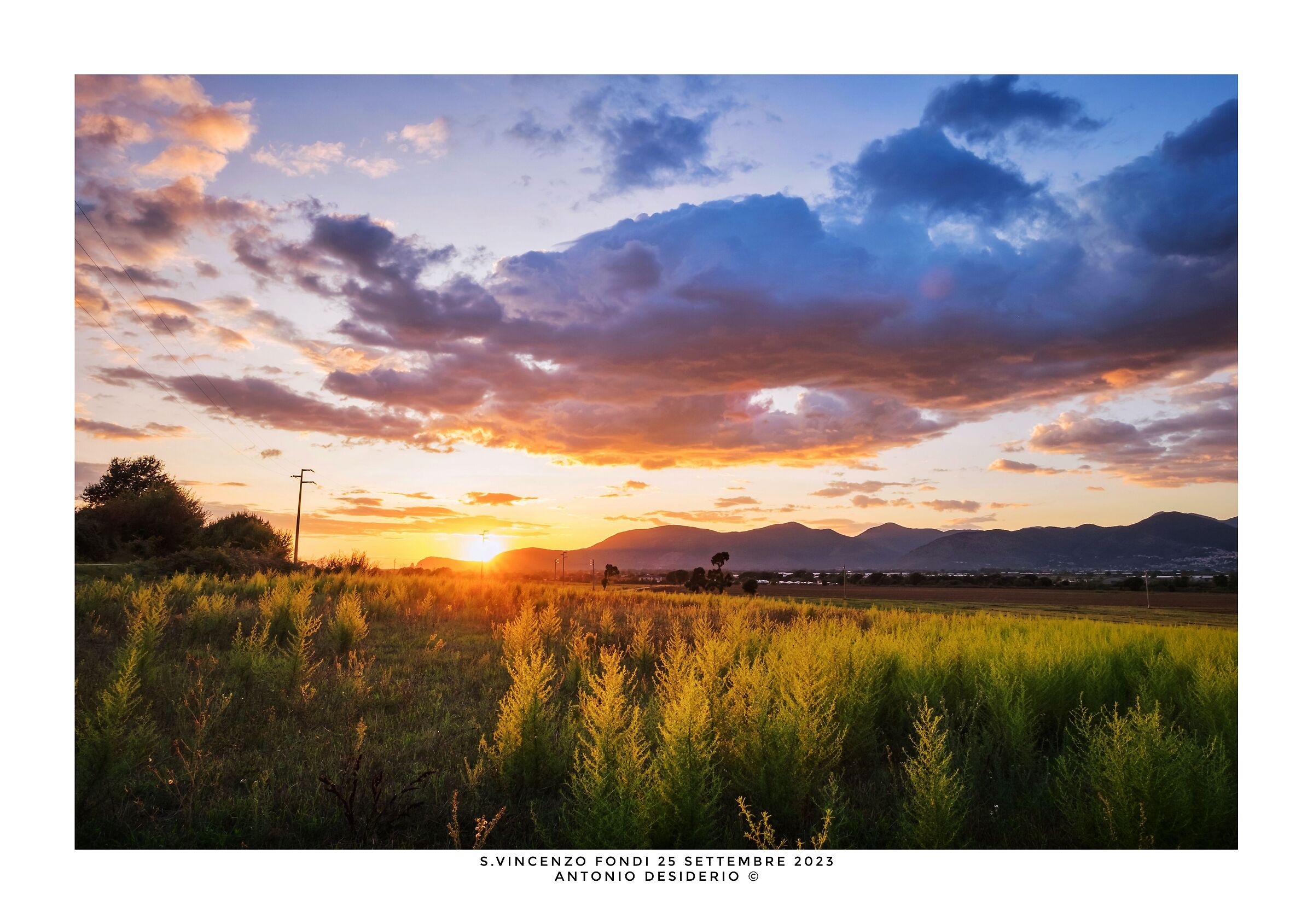 A late summer afternoon...