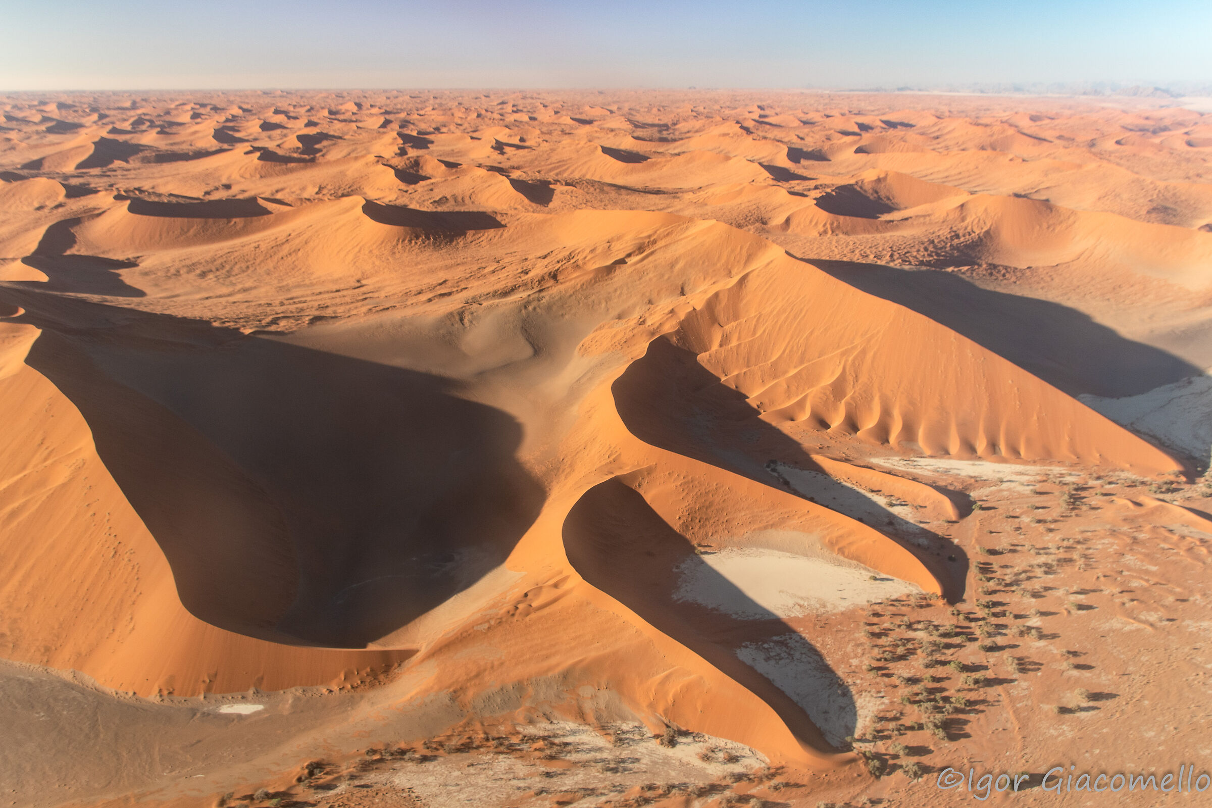 Flying over the Namib
