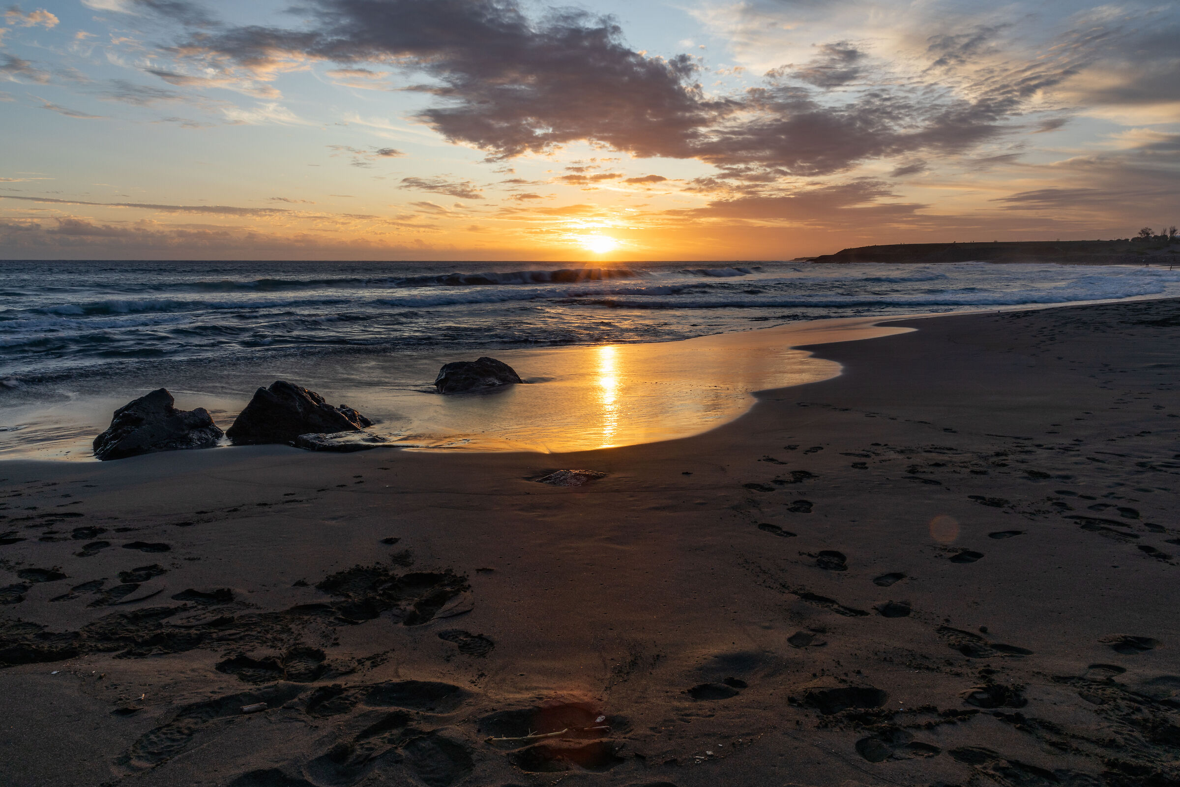 Sunset over the Indian Ocean