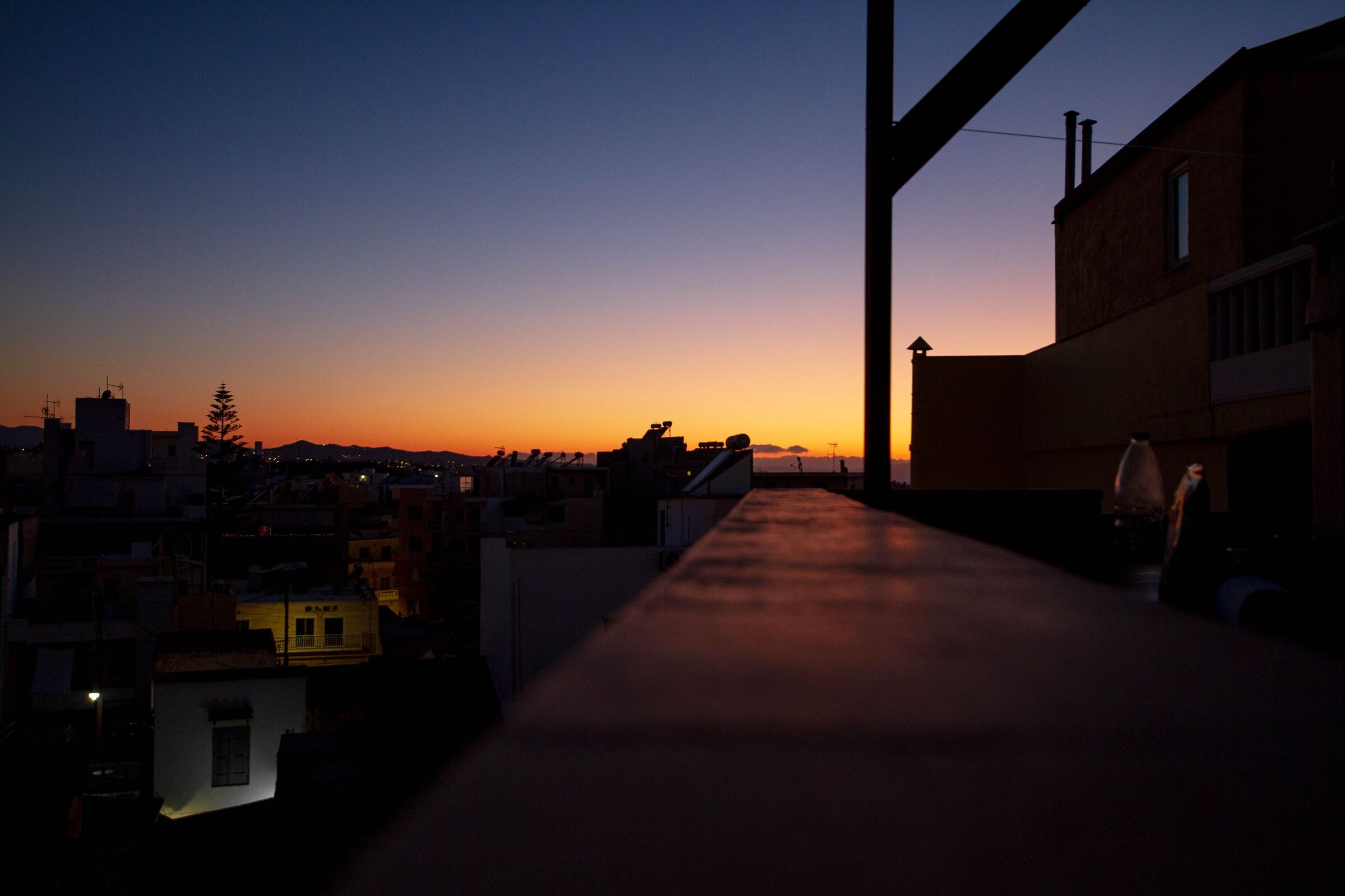 Sunset from Chanea's balcony