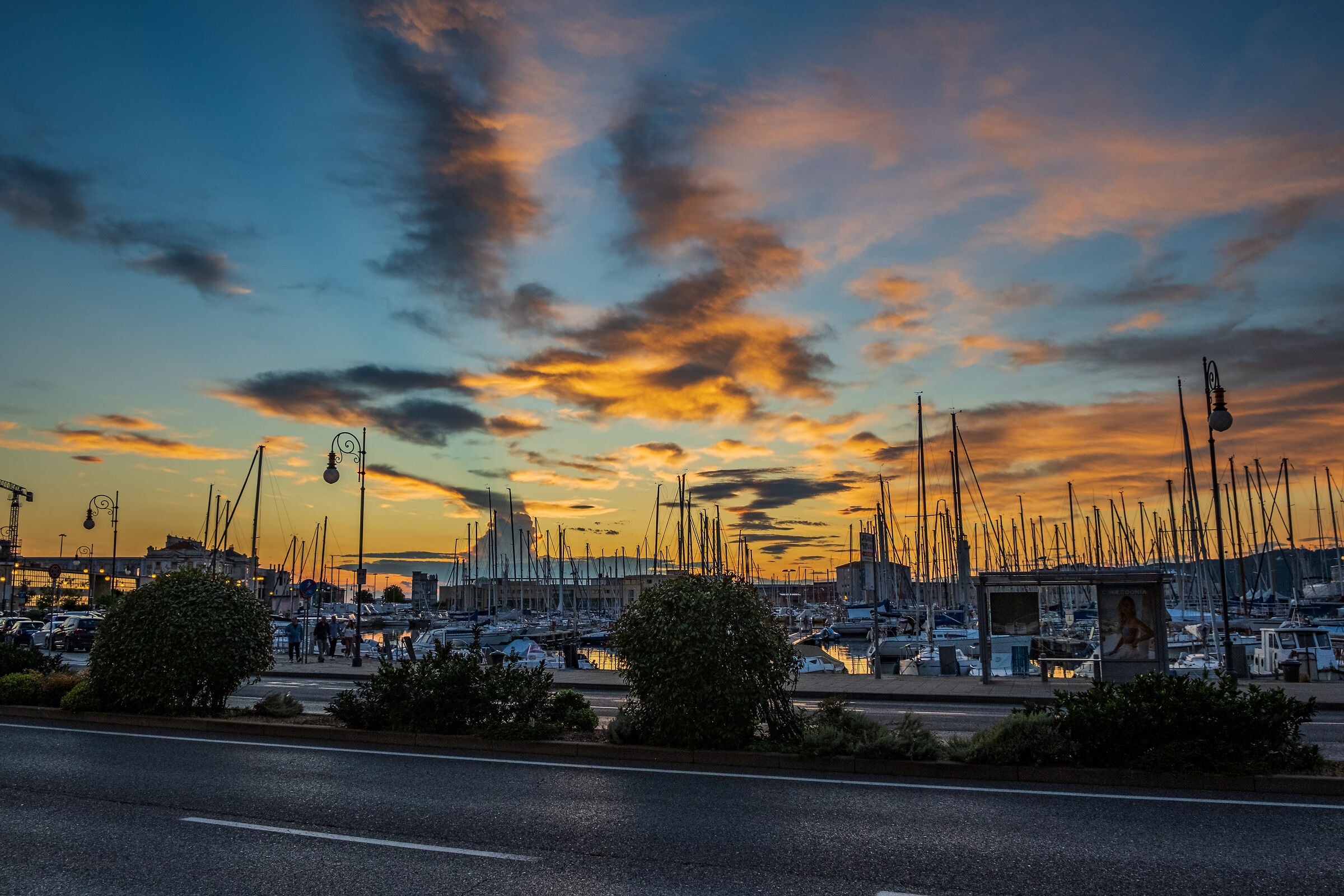 Tramonto su Trieste