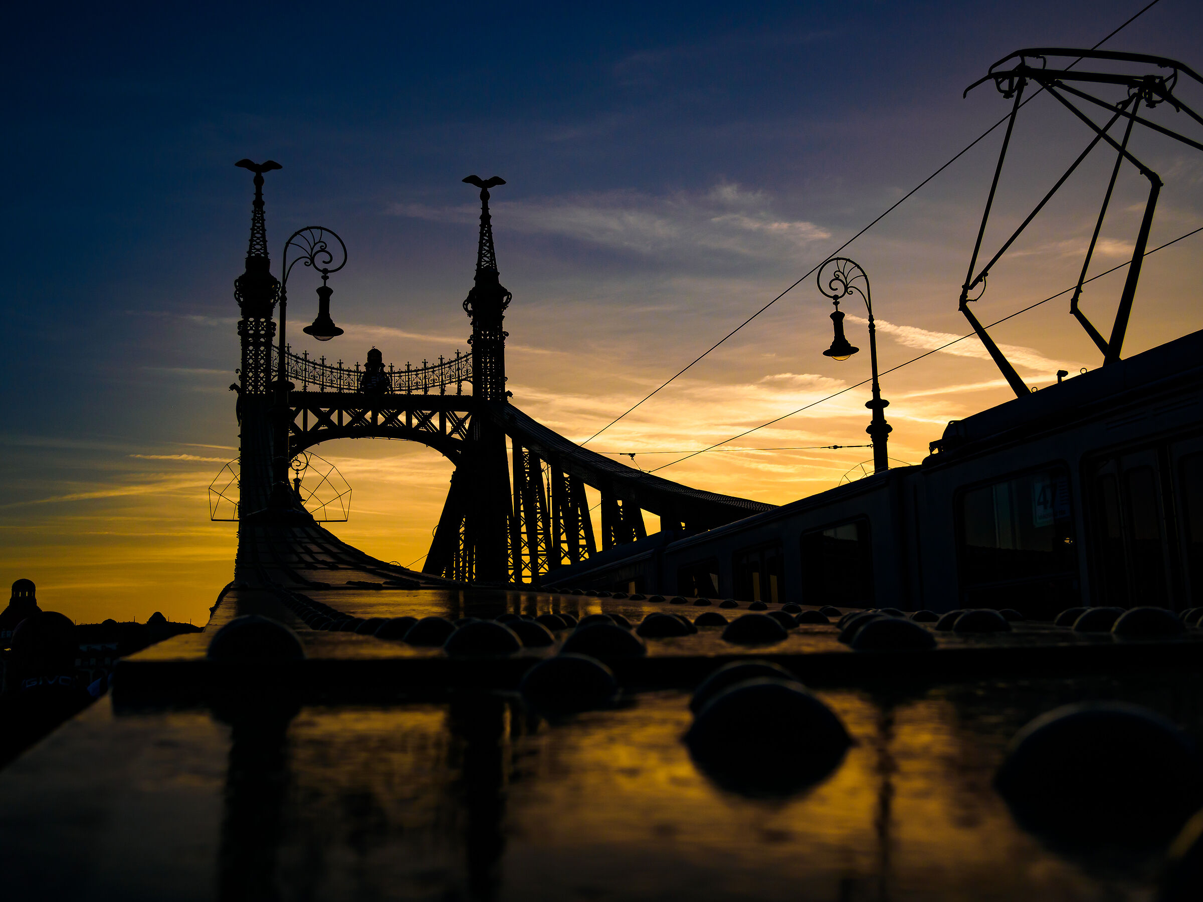 Budapest ponte al tramonto