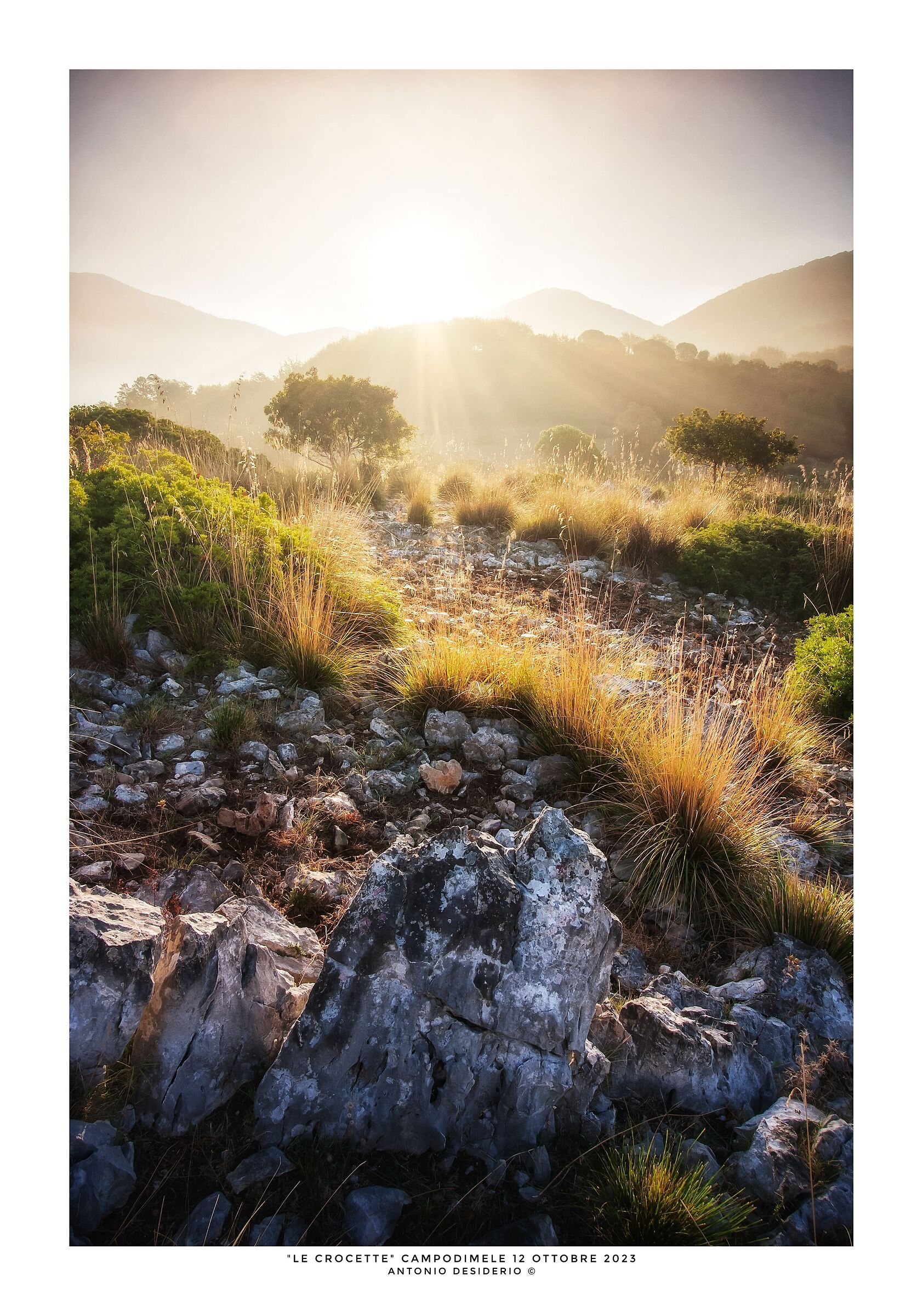 Sunrise over the mountains...