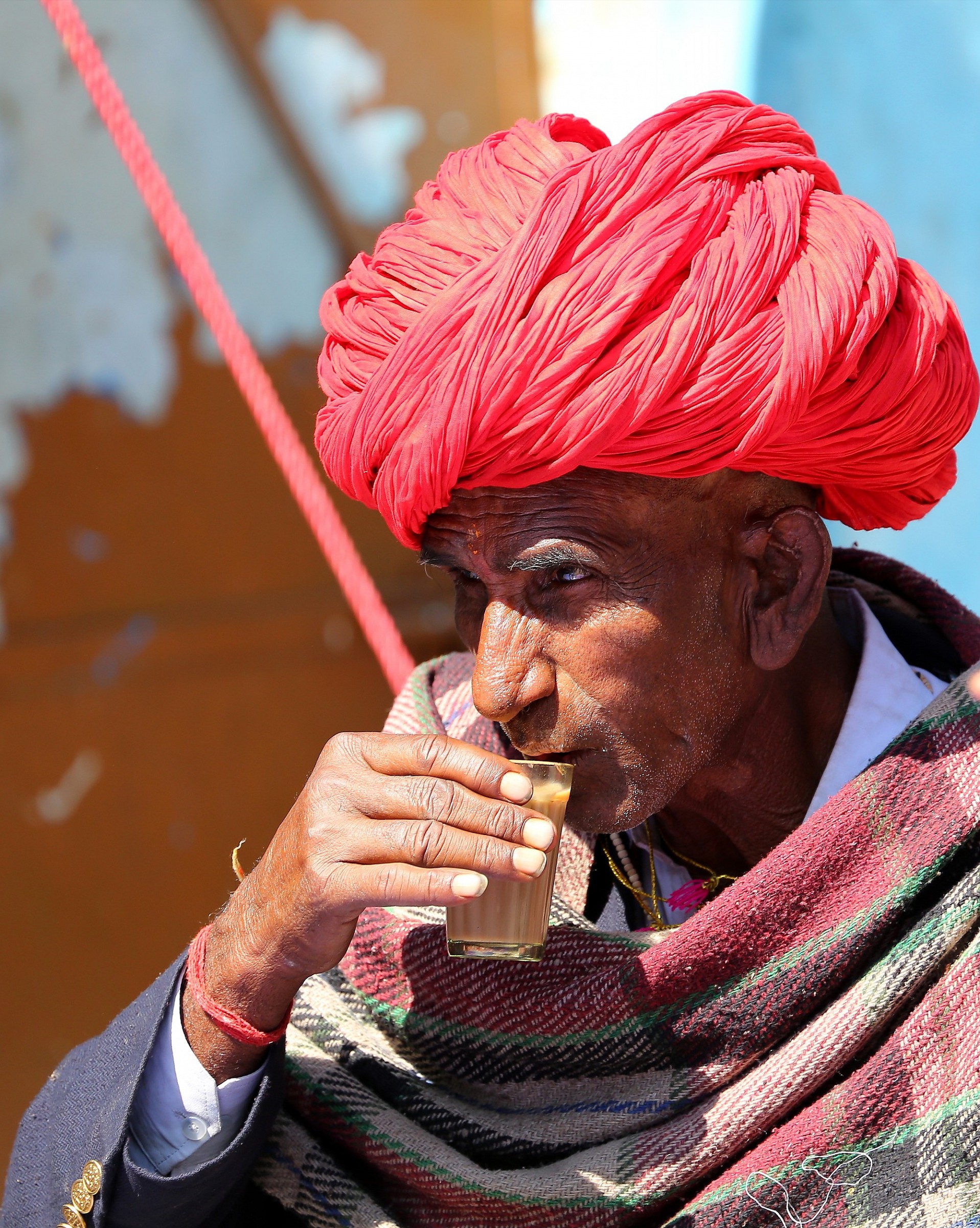 The national drink of Indian chai.