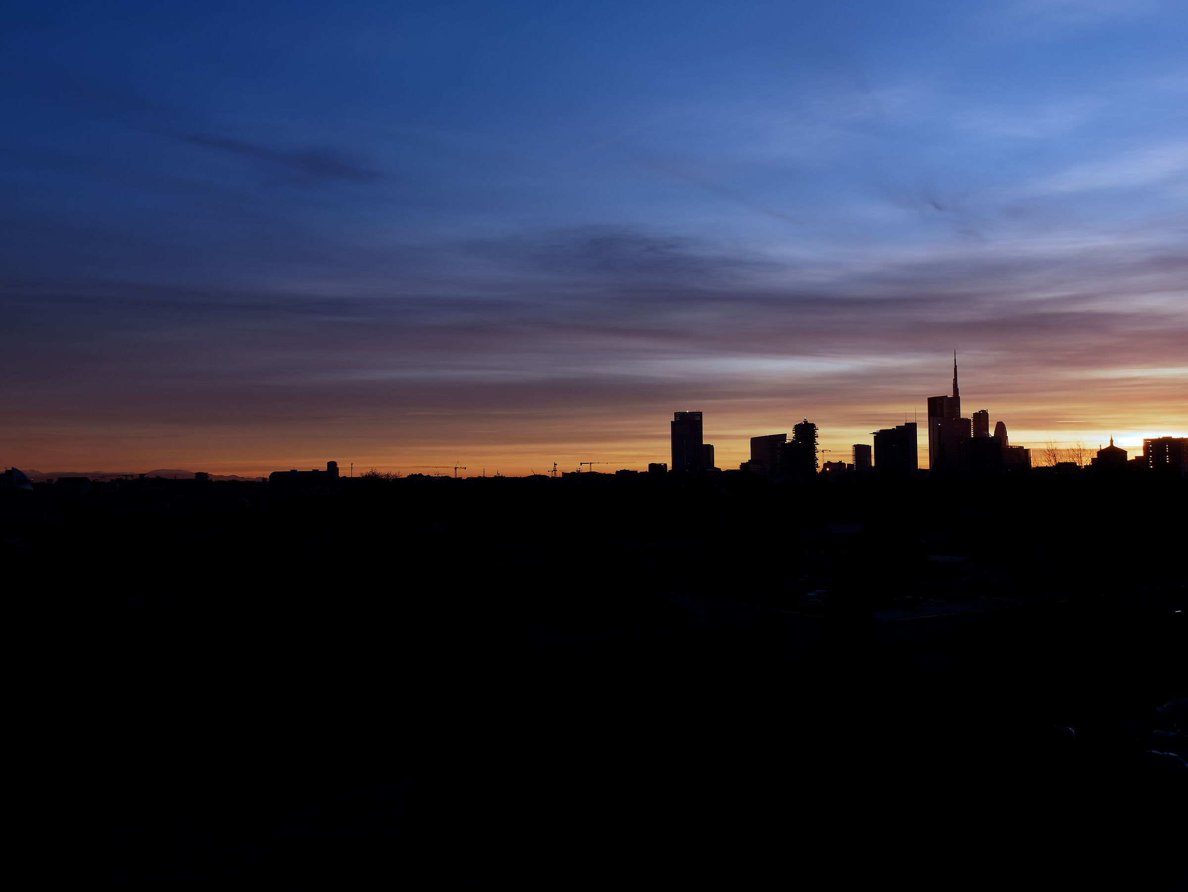 Tramonto in Gae Aulenti