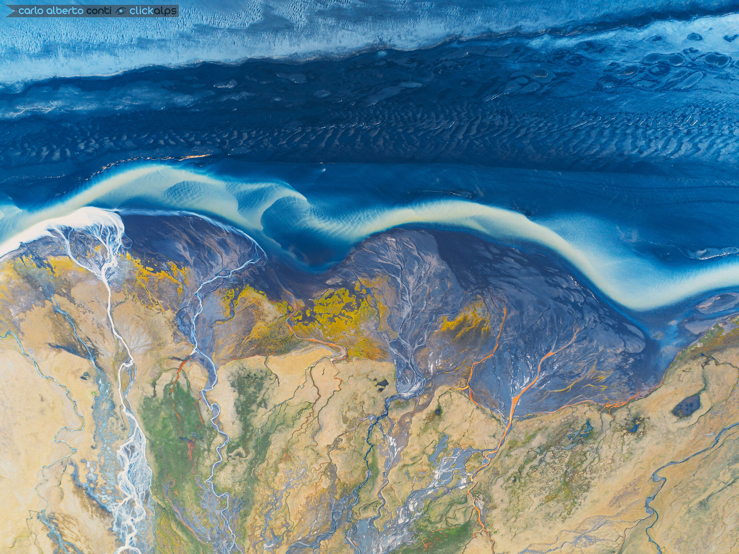 icelandic river abstract